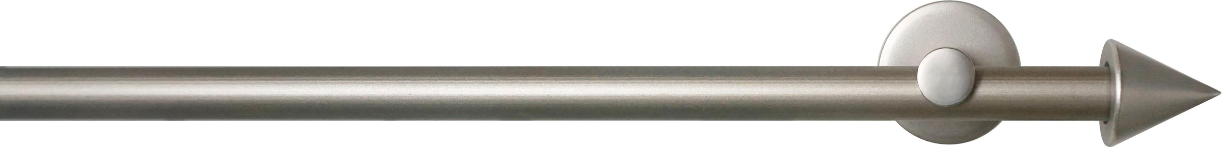 Image of GARESA Gardinenstange »SEFRA«, 1 läufig-läufig, Wunschmasslänge, Vorhanggarnitur,Innenlaufgarnitur, einfache Montage, m. Profilverbinder verlängerbar, Wandmontage, Endknopf Spitze bei Ackermann Versand Schweiz