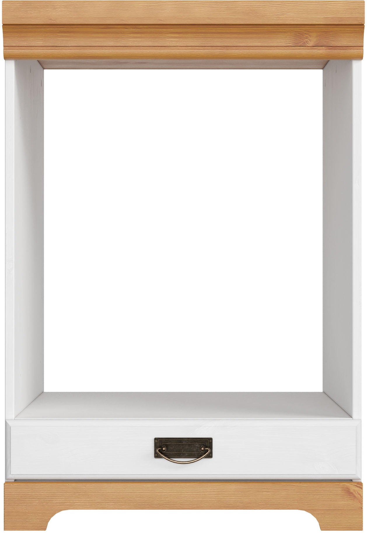 Image of GOODproduct Herdumbauschrank "Rügen" Breite 60 cm, Kiefer massiv, Nischenmass Herd B/T/H 56,7/54,2/60,5 cm
