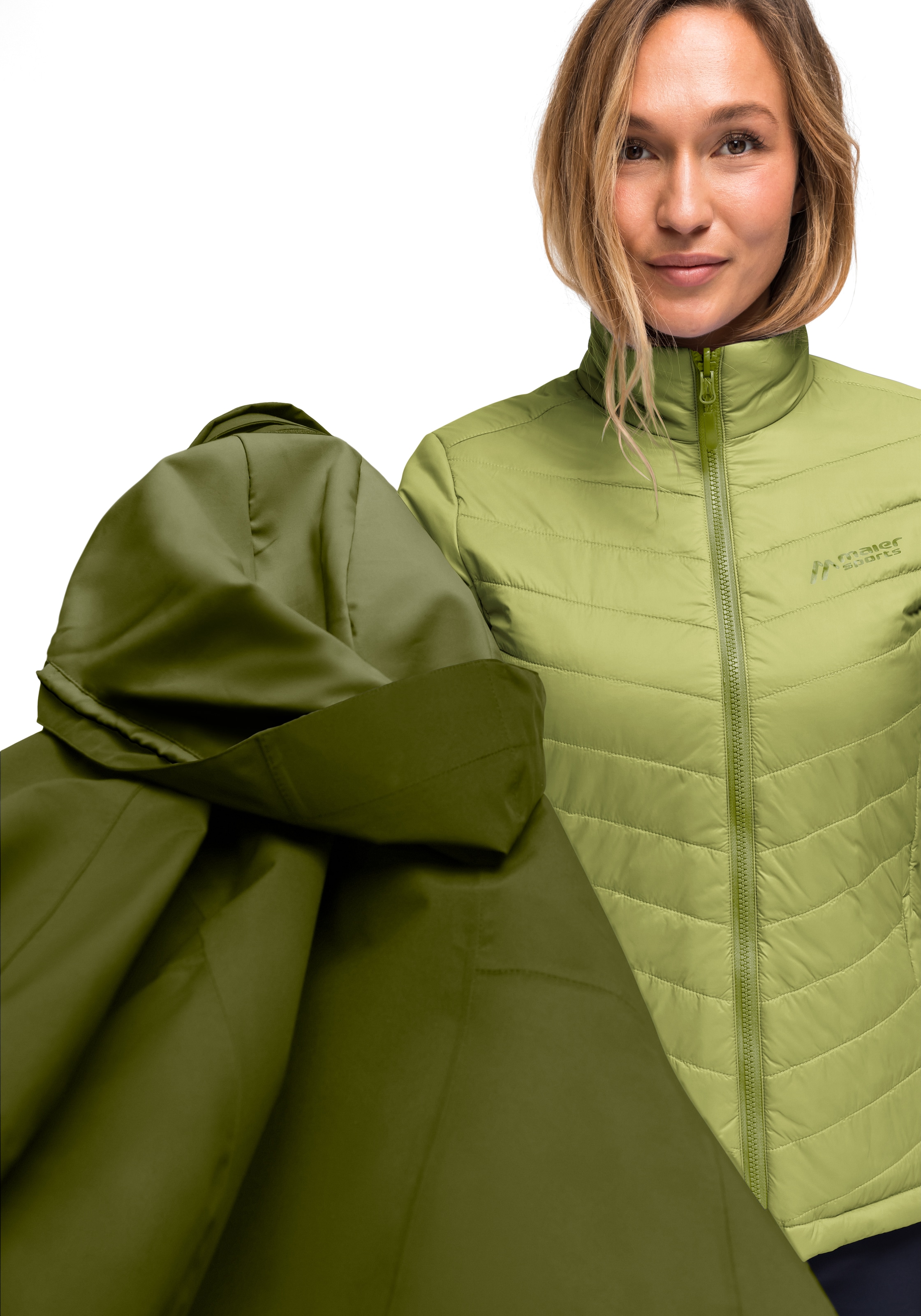 Wander-Jacke und Entdecke Sports Maier 3-in-1-Funktionsjacke für Damen, atmungsaktiv W«, auf wasserdicht »Ribut