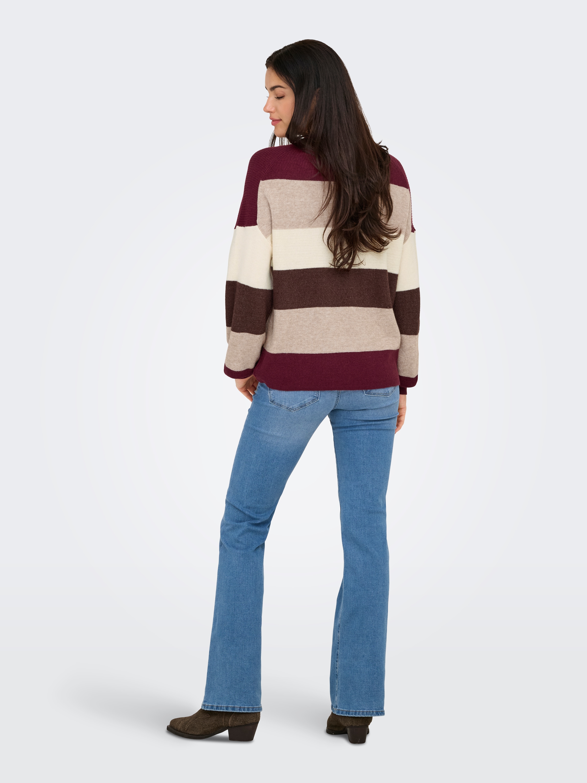 ONLY Strickpullover »ONLATIA L/S STRIPE PULLOVER KNT NOOS«