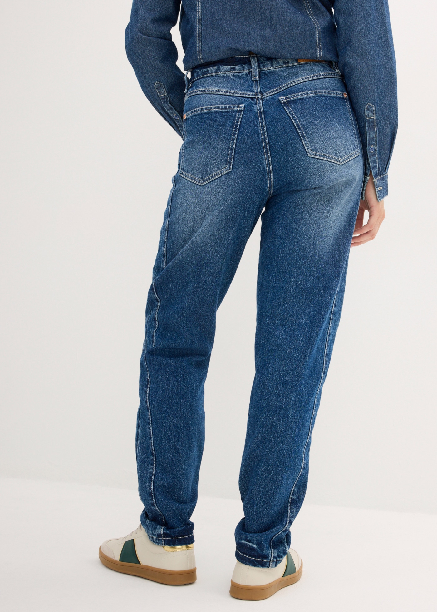 bonprix Mom-Jeans mit hohem Bund, Loose Fit, im Casual-Stil