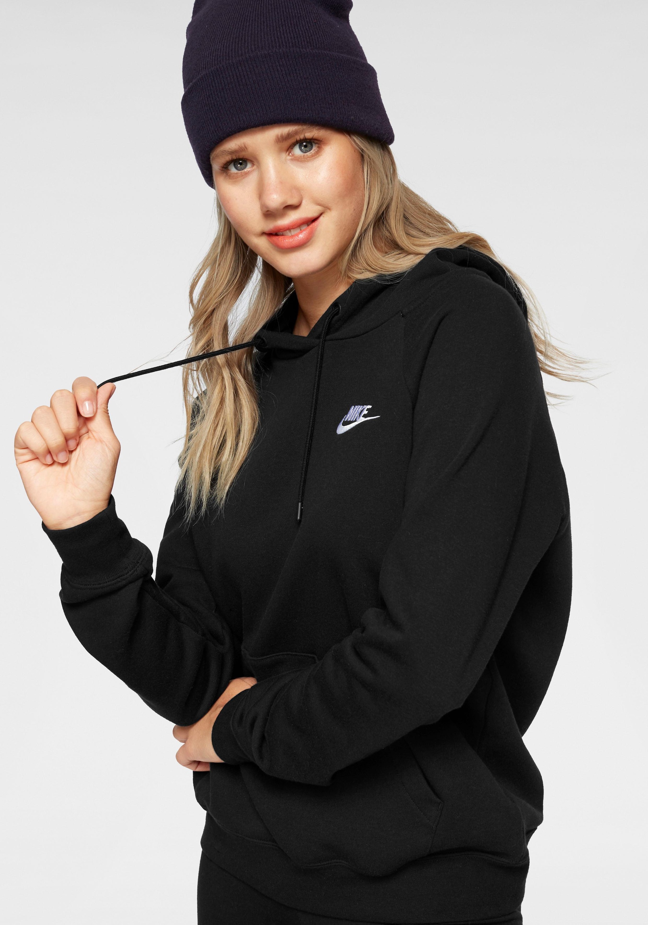 Image of Nike Sportswear Kapuzensweatshirt »ESSENTIAL WOMENS FLEECE PULLOVER HOODIE« bei Ackermann Versand Schweiz