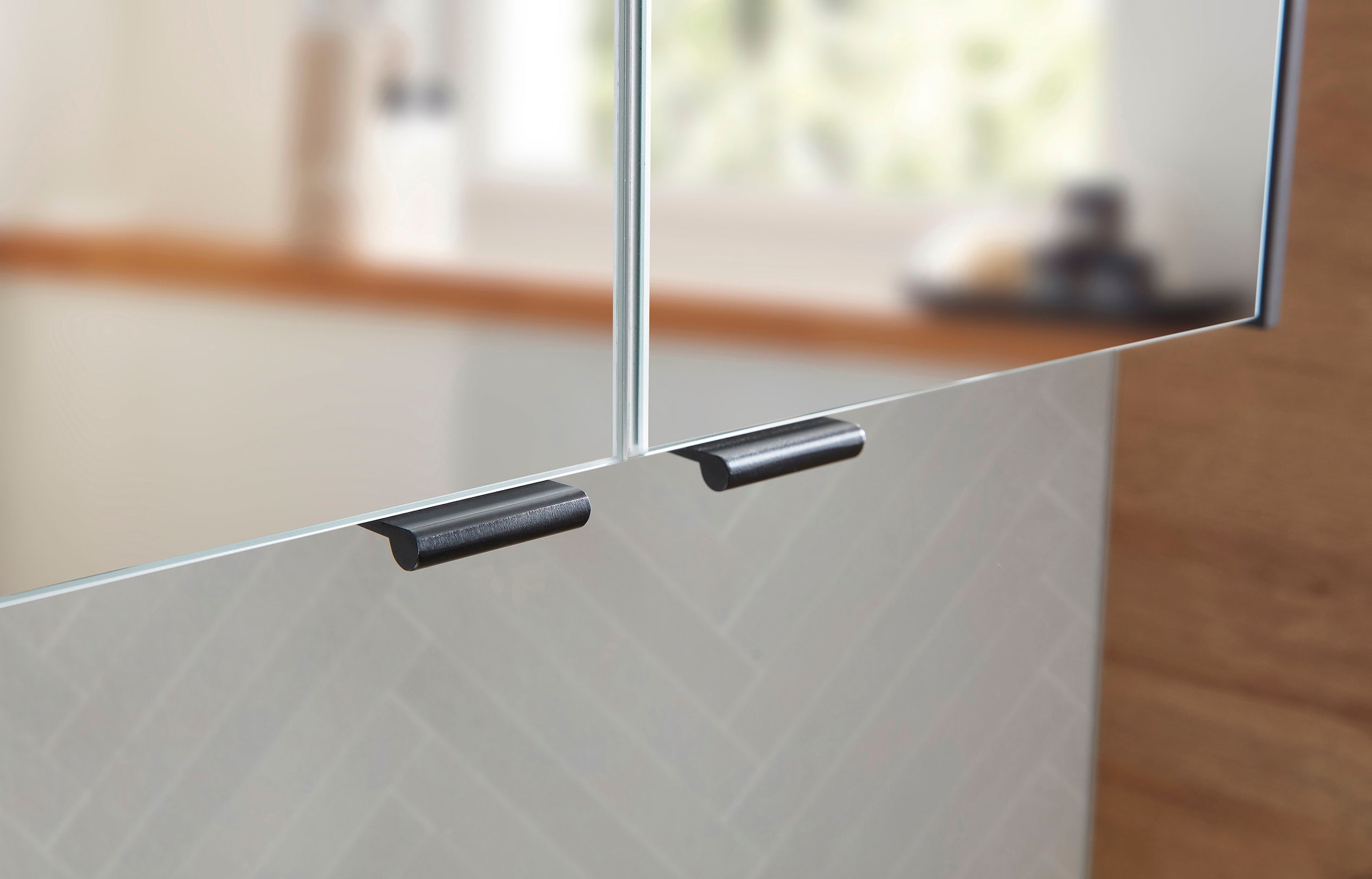 Saphir Ensemble de meubles de salle de bain »Quickset 395 3-teilig, Waschbeckenunterschrank mit LED-Spiegelschrank« 4 cuis tlg.