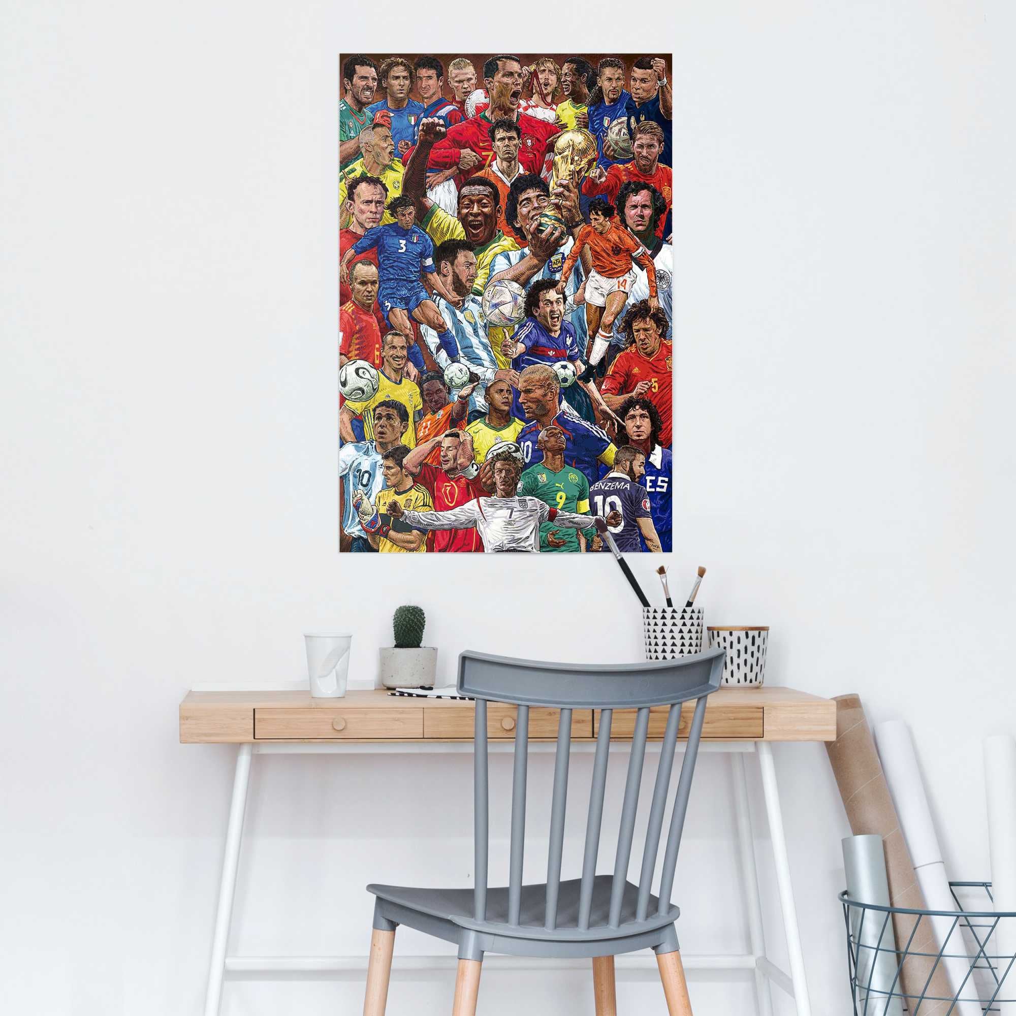 Image of Reinders Poster "Legendäre Fussballspieler"