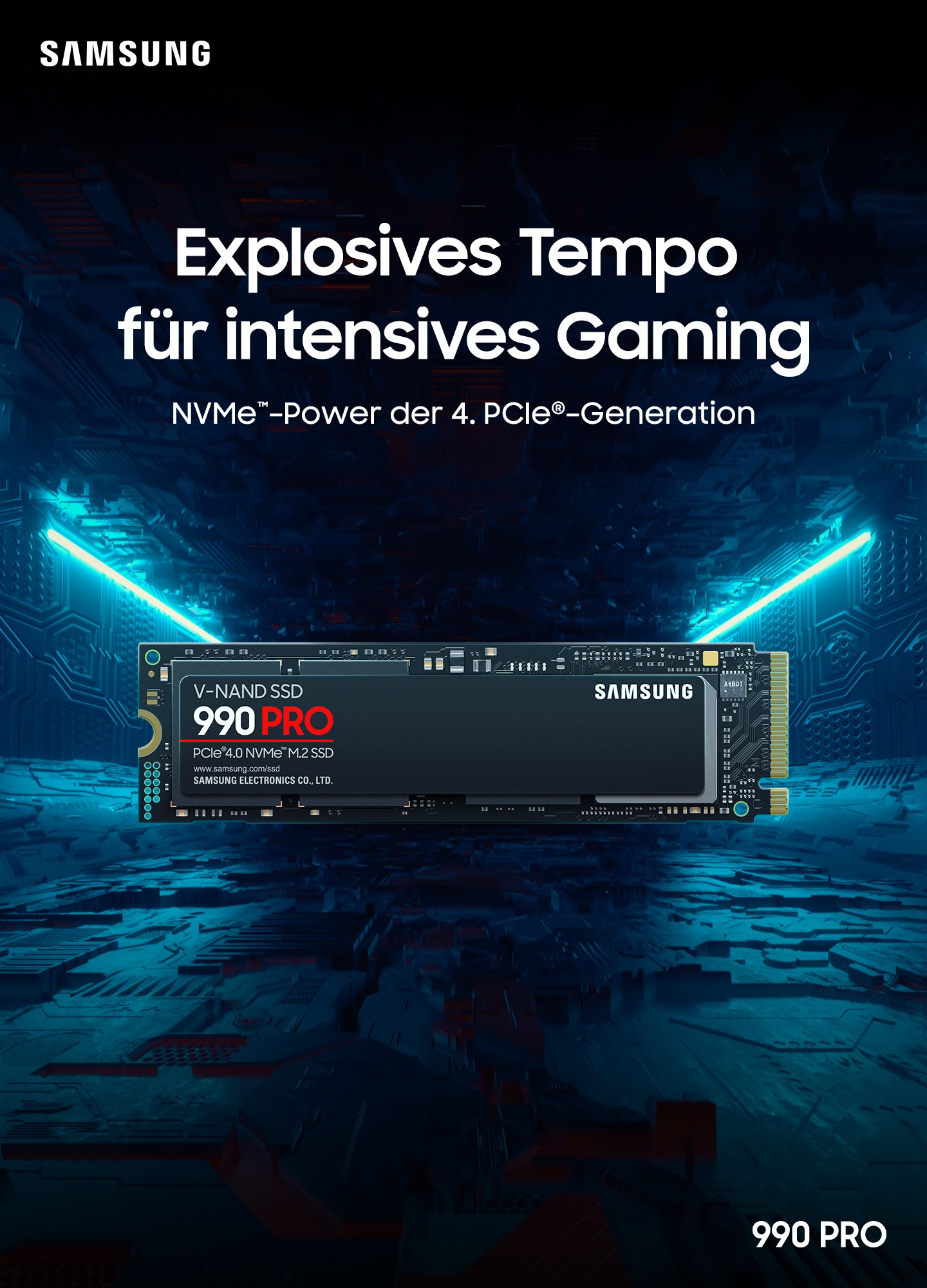 Samsung SSD interne »990 PRO NVMe™ M.2« 1 To