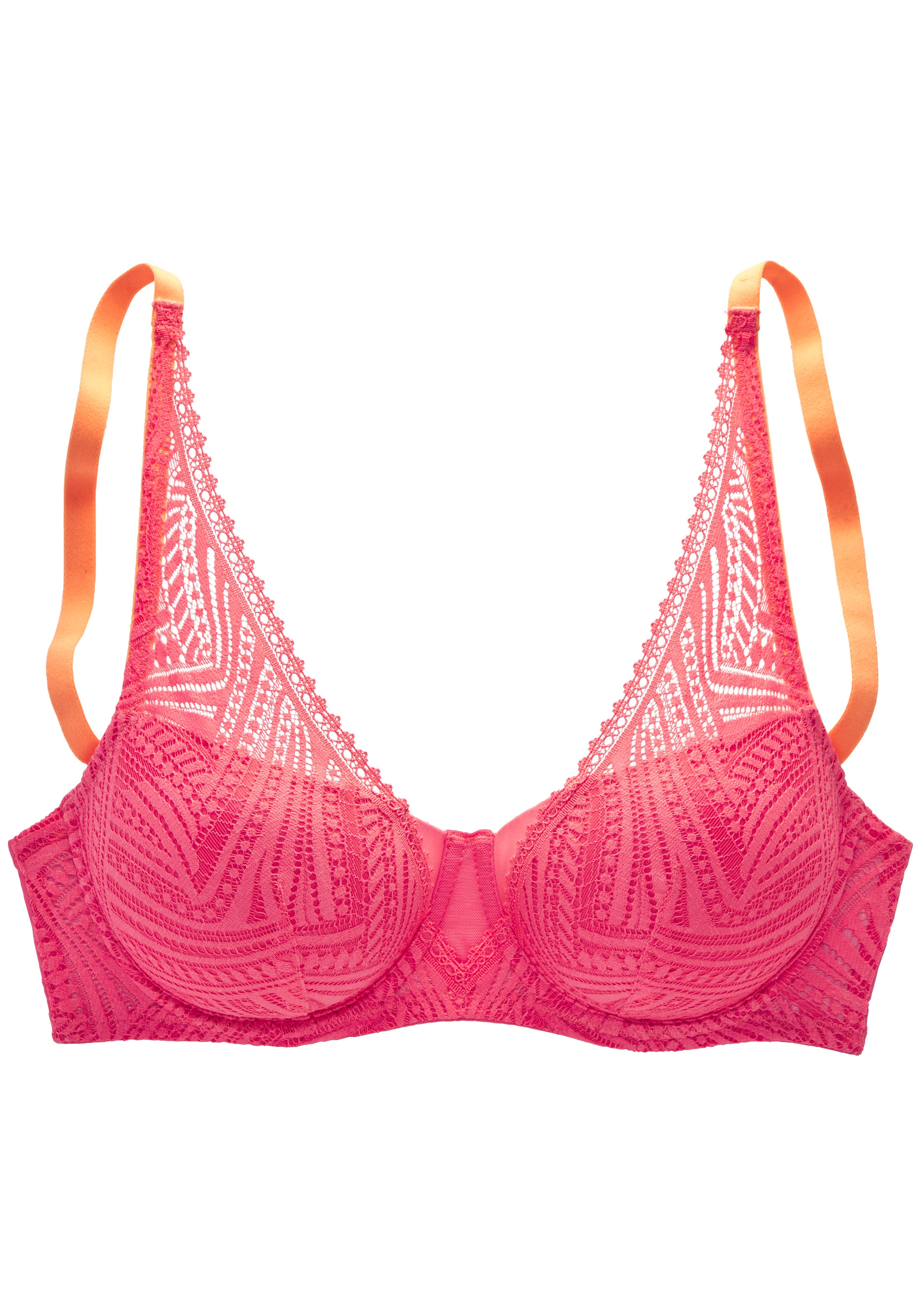 s.Oliver Schalen-BH »Clemence«, mit modischer Spitze in High-Apex Schnittform, Dessous