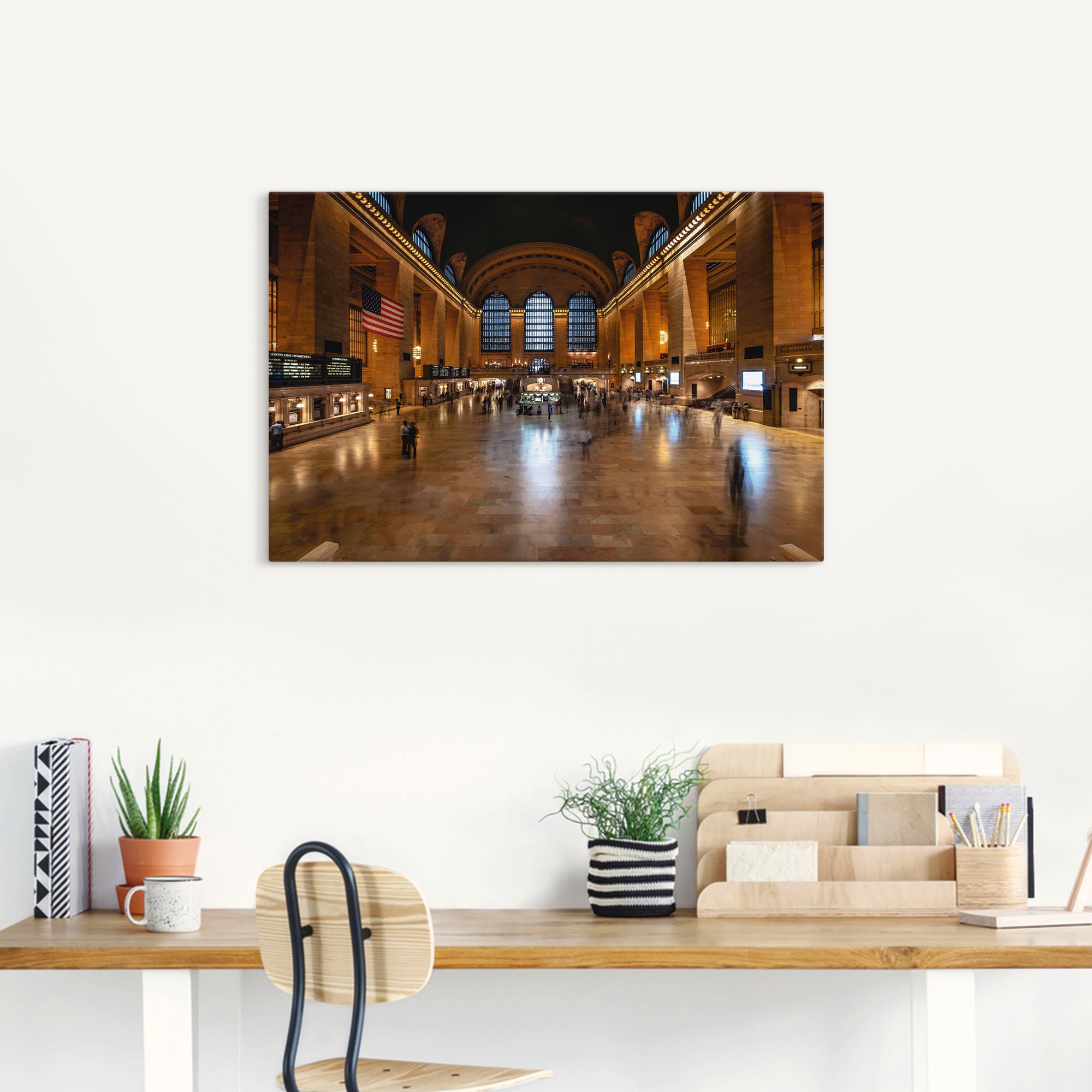 Image of Artland Wandbild »Grand Central Terminal«, Amerika, (1 St.), in vielen Grössen & Produktarten - Alubild / Outdoorbild für den Aussenbereich, Leinwandbild, Poster, Wandaufkleber / Wandtattoo auch für Badezimmer geeignet bei Ackermann Versand Schweiz