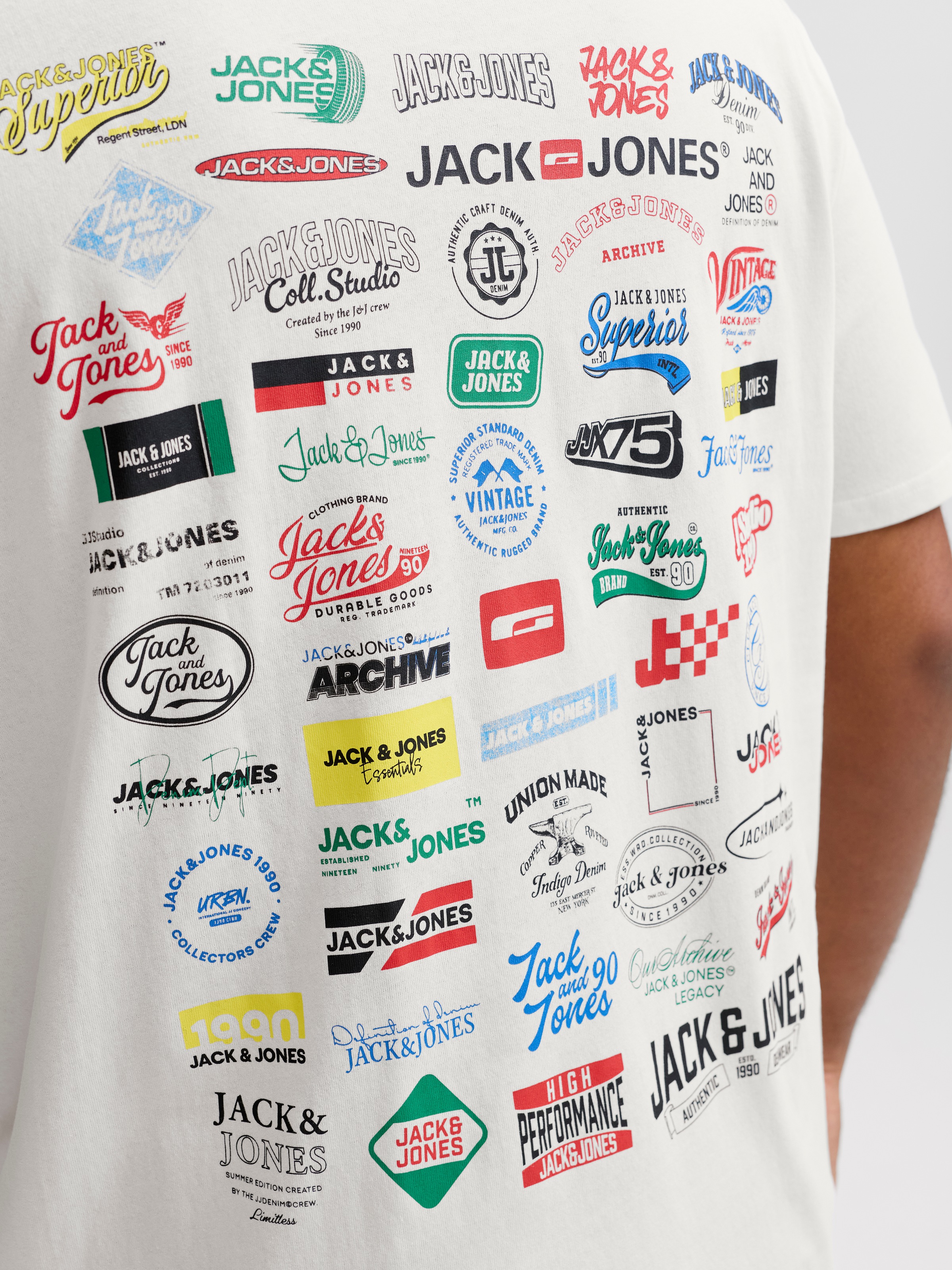 Jack & Jones PlusSize T-Shirt »JJLEGACY TEE SS CREW NECK PLS« Baumwolle, locker geschnitten