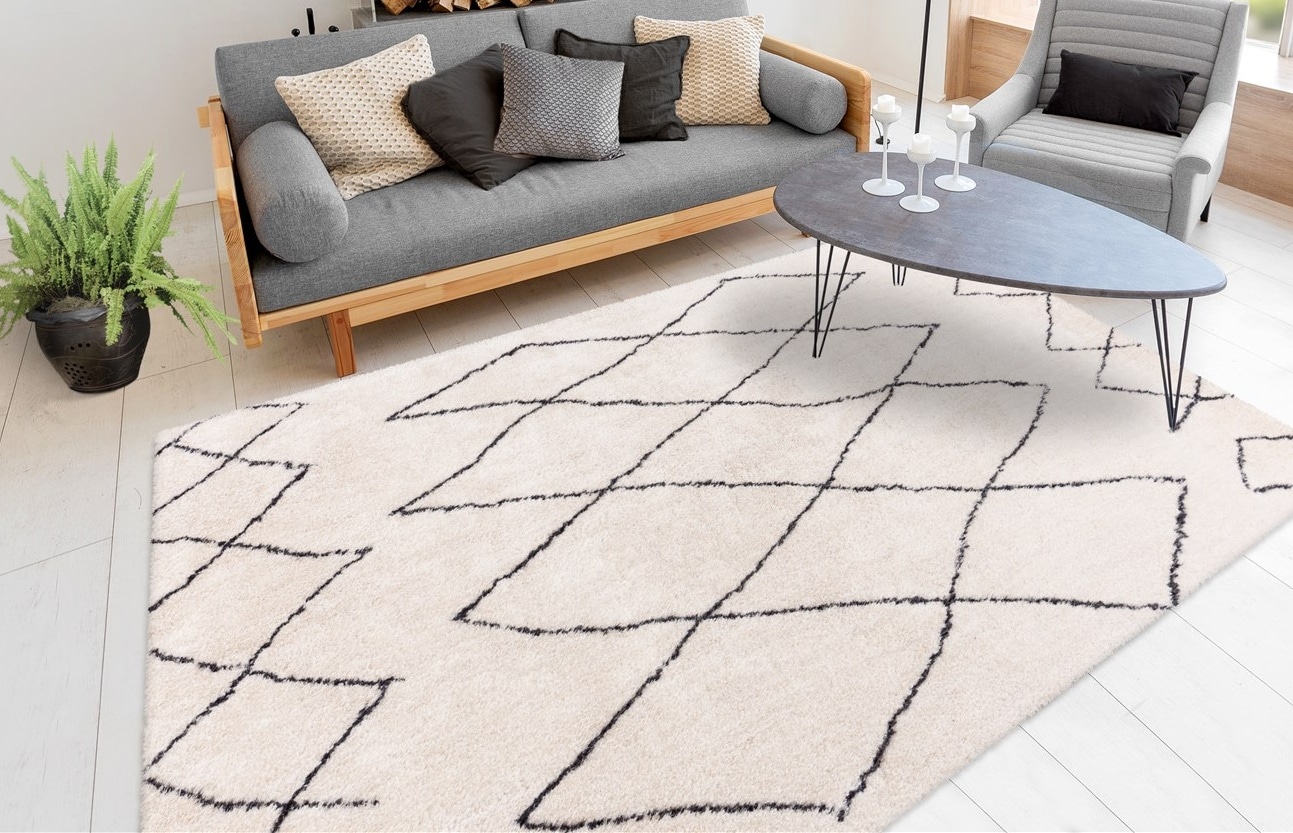 Image of calo-deluxe Hochflor-Teppich "Elvar-4000" rechteckig 27 mm Höhe besonders weich durch Microfaser, Wohnzimmer