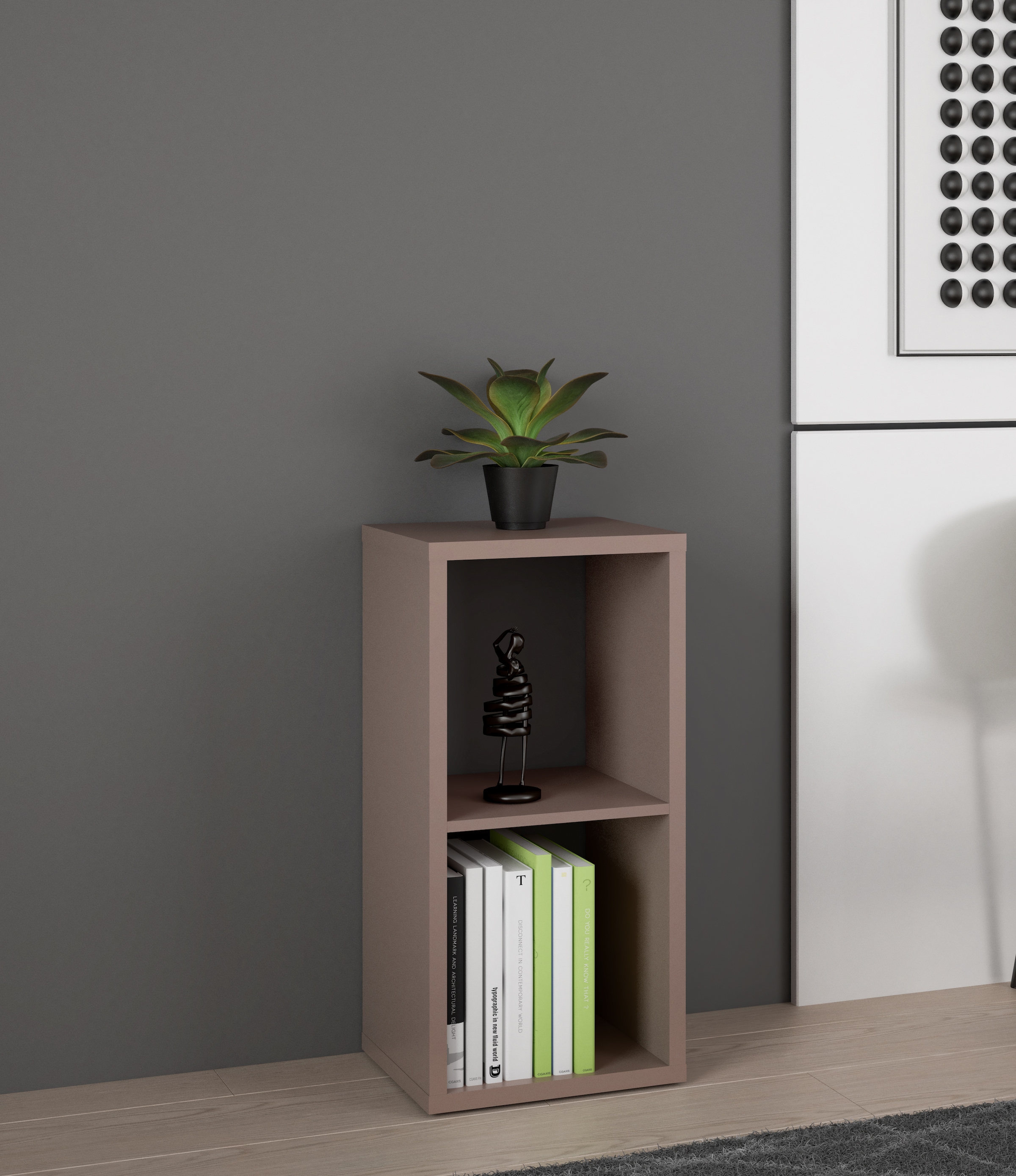 FORTE »Mauro« Regal mit 2 Fächern, B/H/T 38,2x72,9x32,9 cm, langlebige Beschichtung