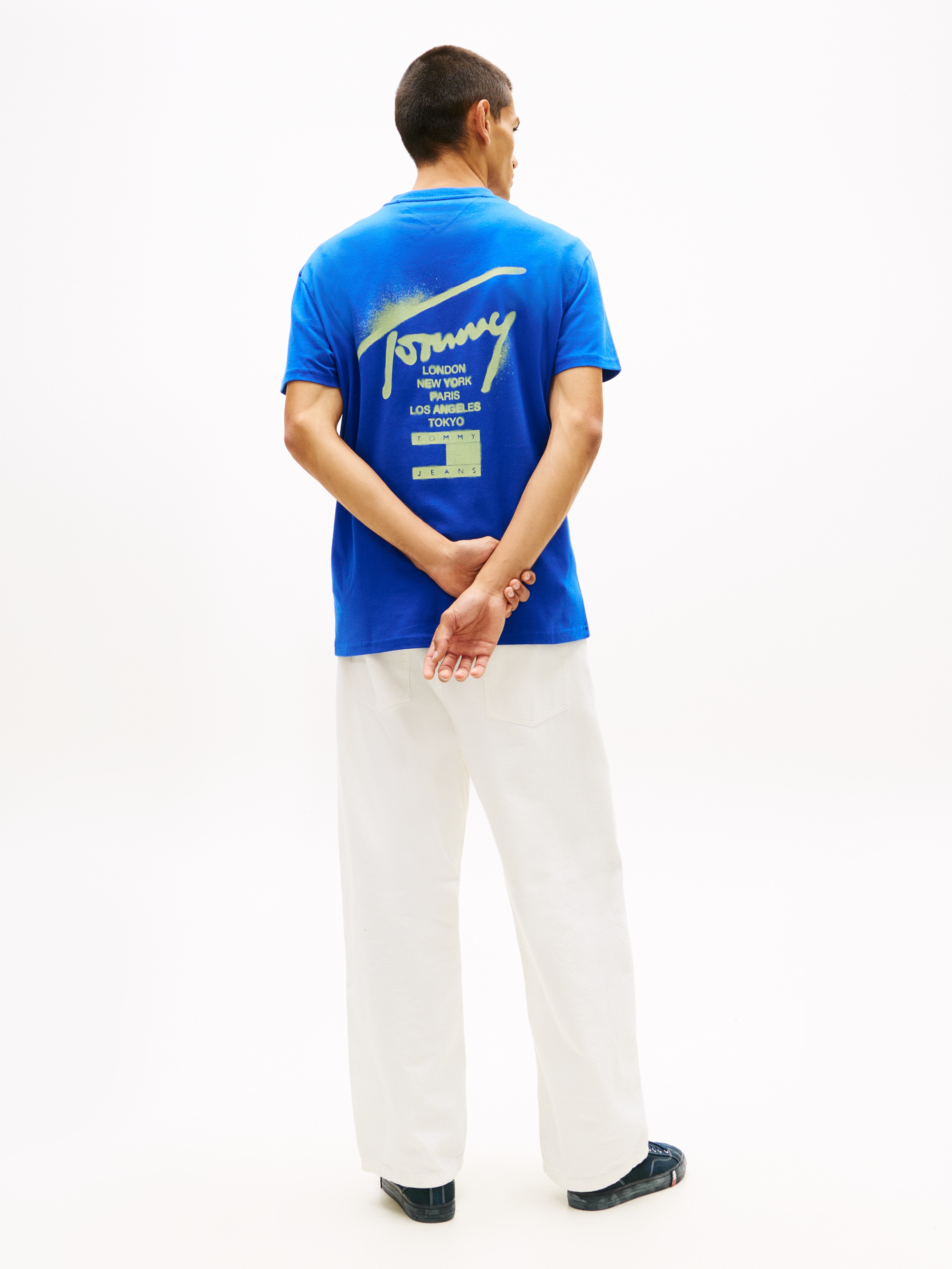 Tommy Jeans T-Shirt »TJM REGULAR CITY SIGN« Regular fit mit Markenprint