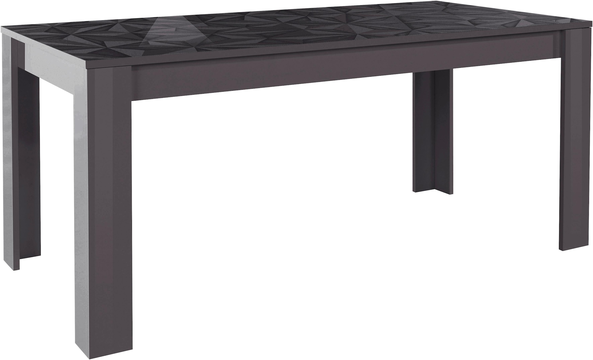 Image of Home affaire Esstisch "Prisma 180x90 cm, Küchentisch, Esszimmertisch, rechteckig" Tischplatte Stärke 22 mm u. mit elegantem Siebdruck, Farbauswahl