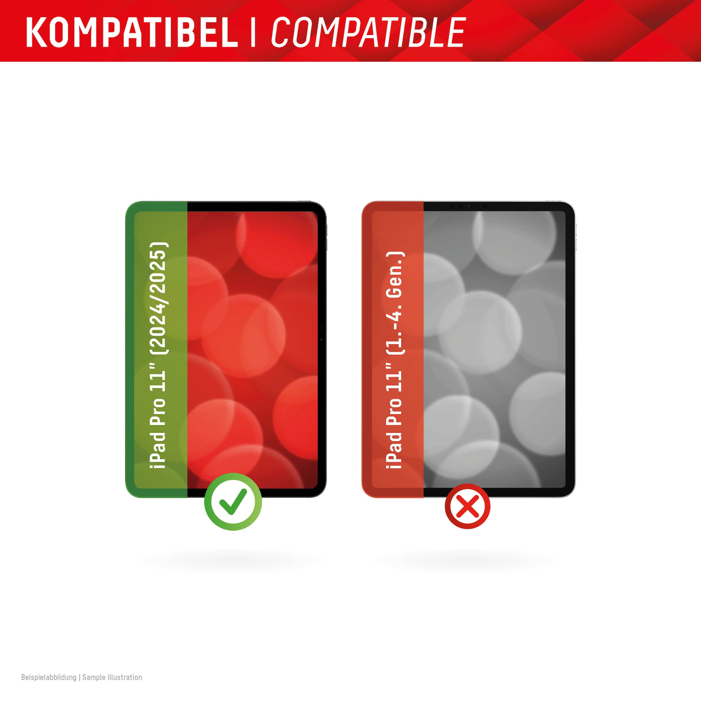 Displex Displayschutzfolie »Tablet Privacy Safe« für Apple iPad Pro 11" (2024/2025) Blickschutzfolie, Schutzfolie, Bildschirmschutz, kratz- & stossfest