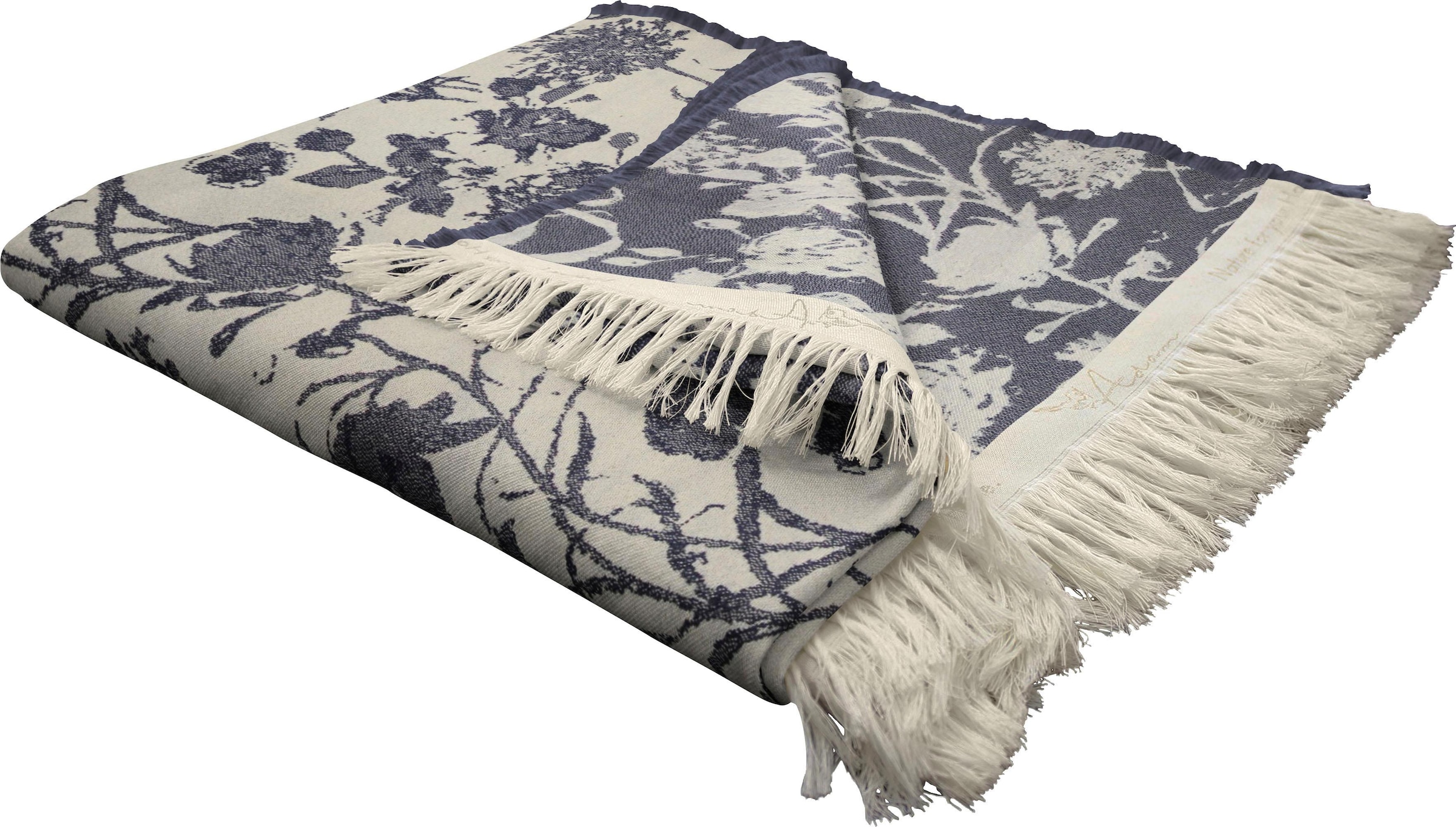 Image of Adam Wohndecke "Flower Cuvée" im floralem Design, Kuscheldecke