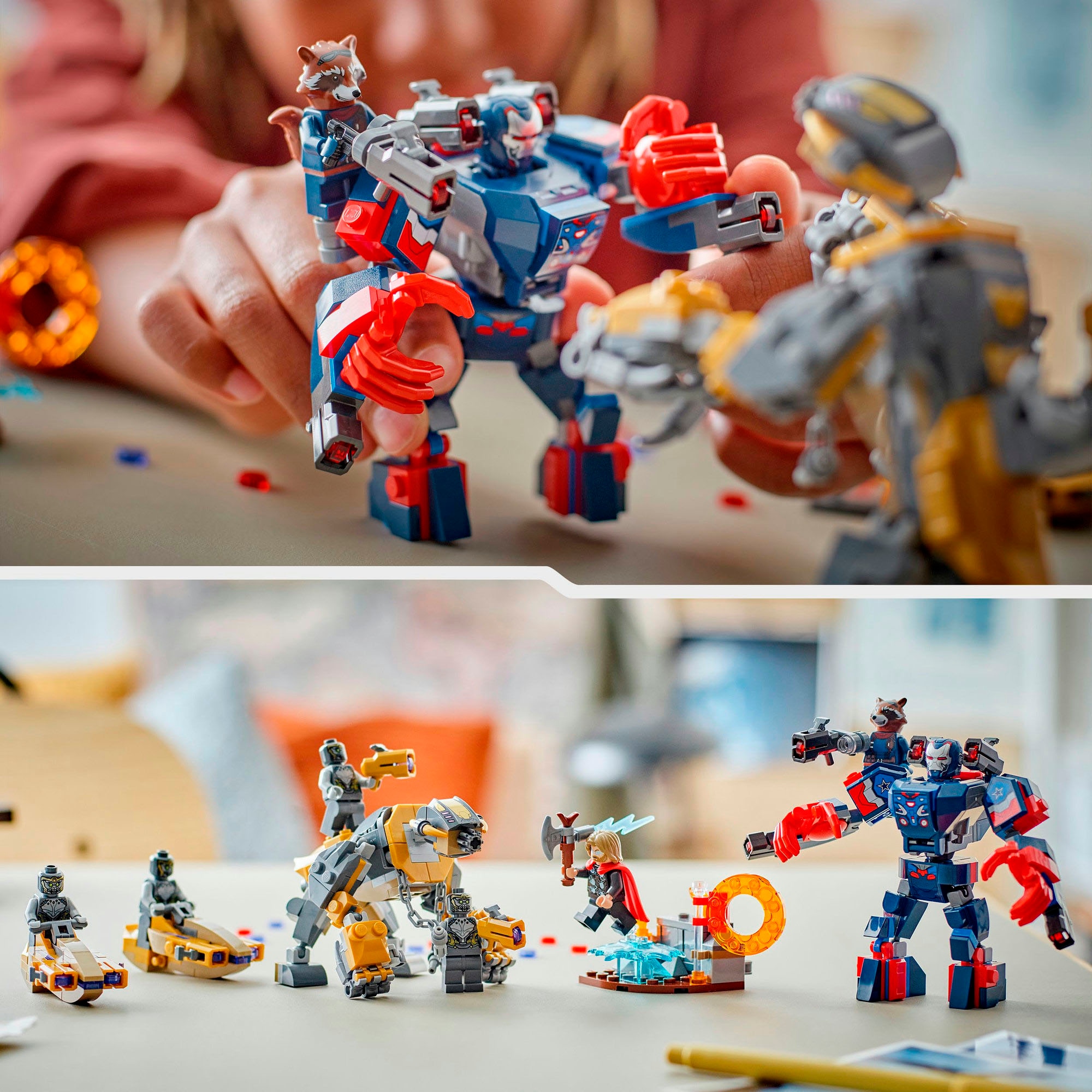 LEGO® Konstruktionsspielsteine »Avengers: Endgame Thor vs. Chitauri (76322), LEGO Super Heroes« Made in Europe