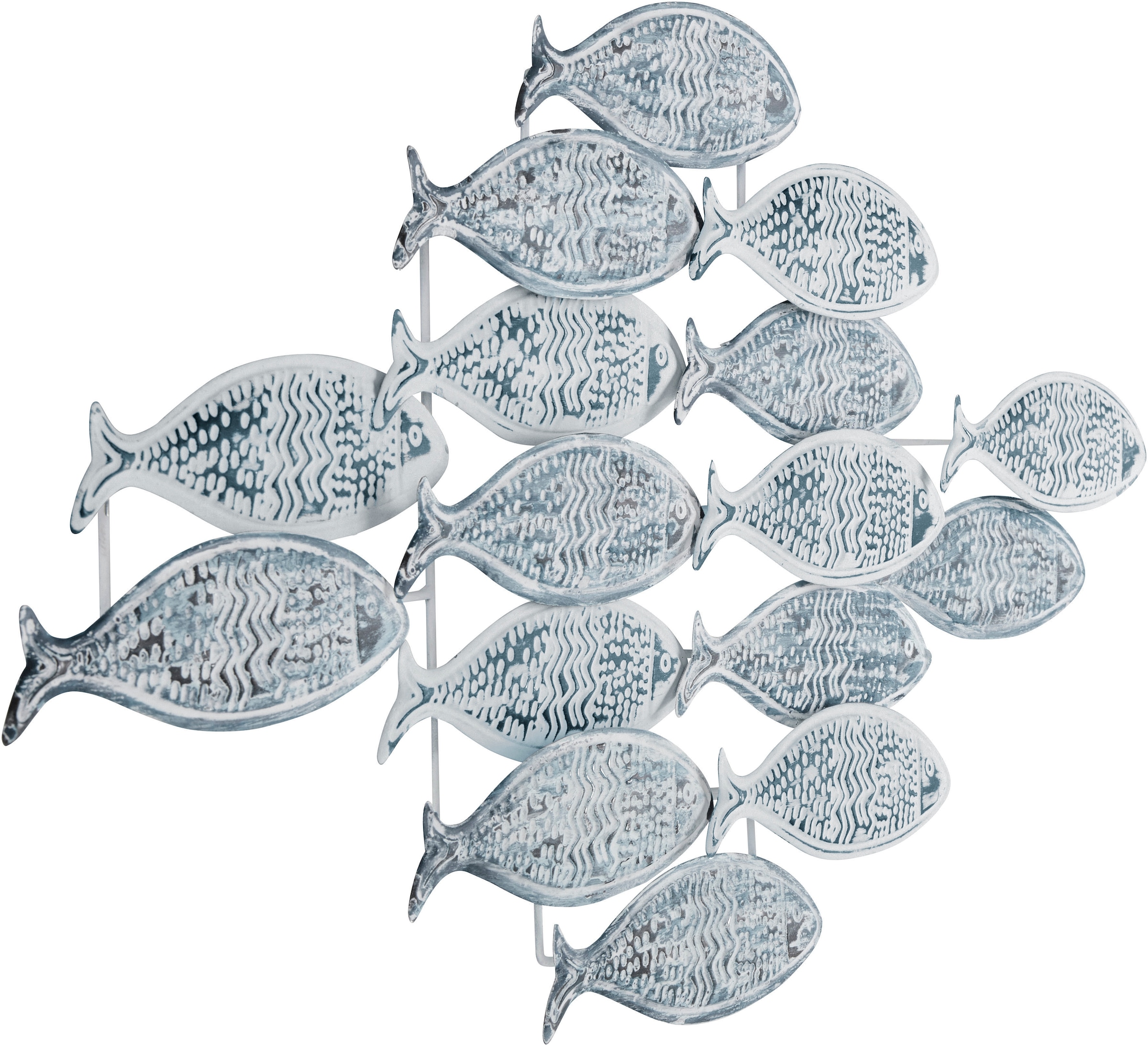 ♕ Home affaire Wanddekoobjekt »Fische«, aus Wanddeko Look versandkostenfrei auf Shabby Metall