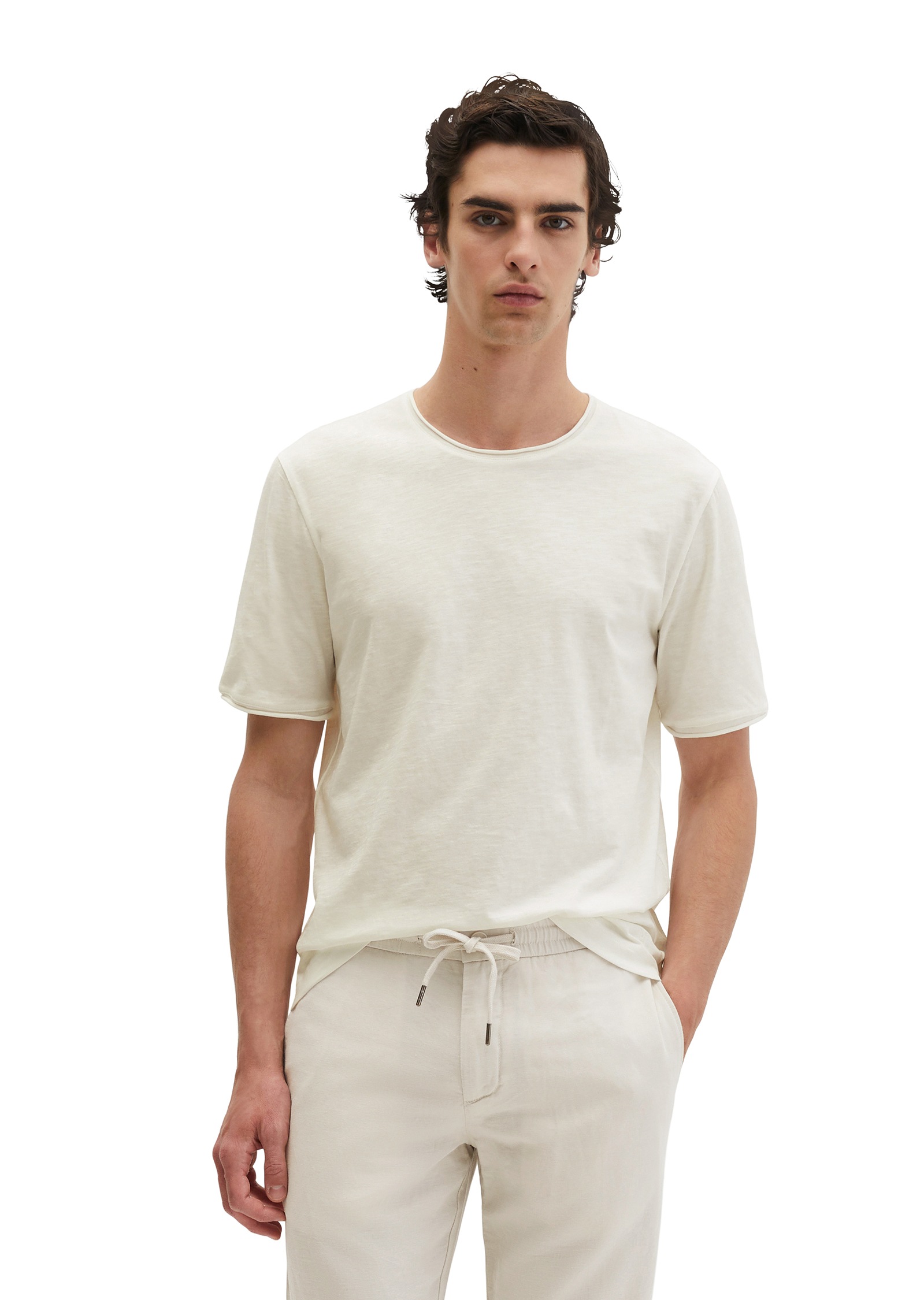Image of Marc OPolo T-Shirt regular aus weichem Slub-Jerse