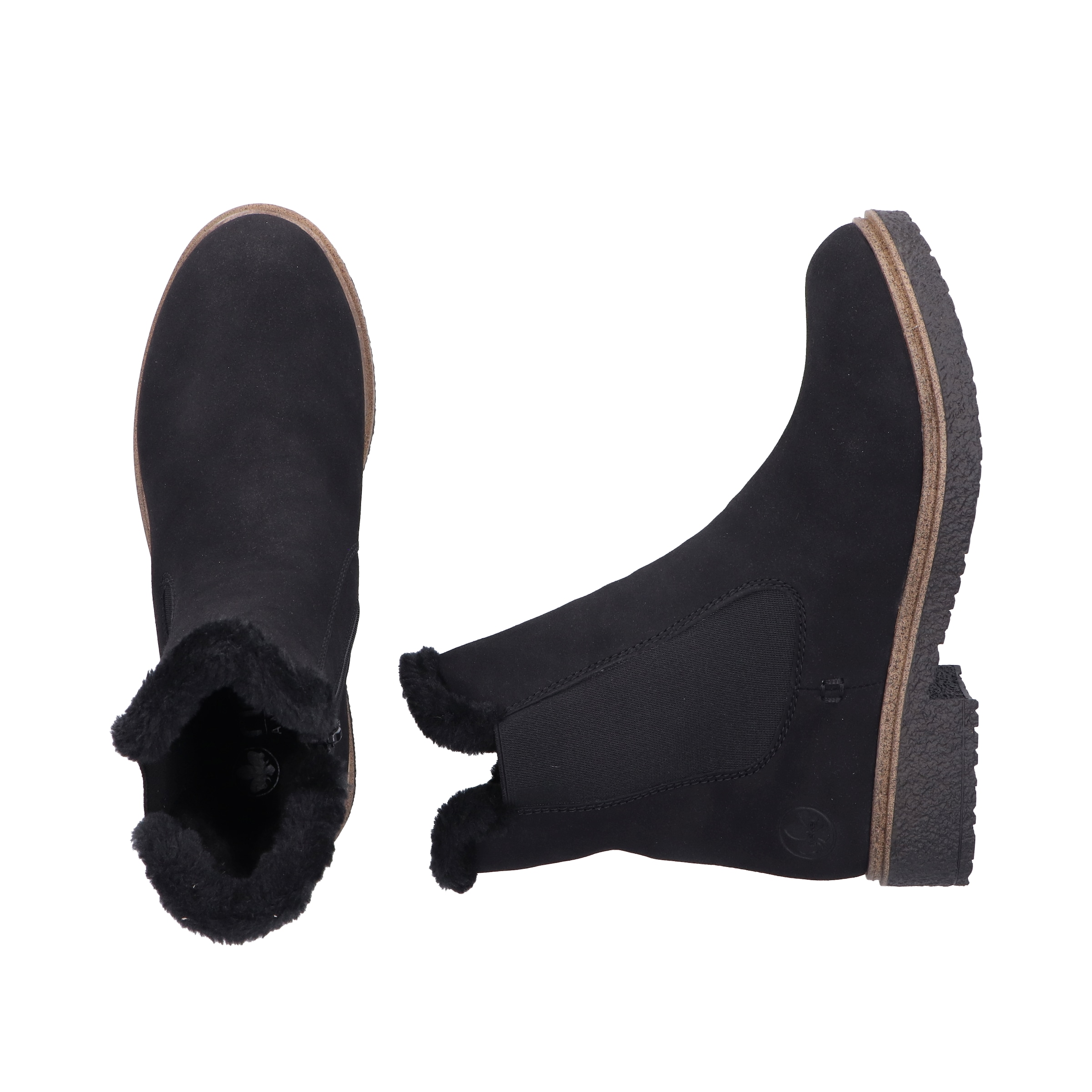 Rieker Bottes d'hiver  chelsea boots, bottines d'hiver, talon bloc, avec fermeture éclair intérieure