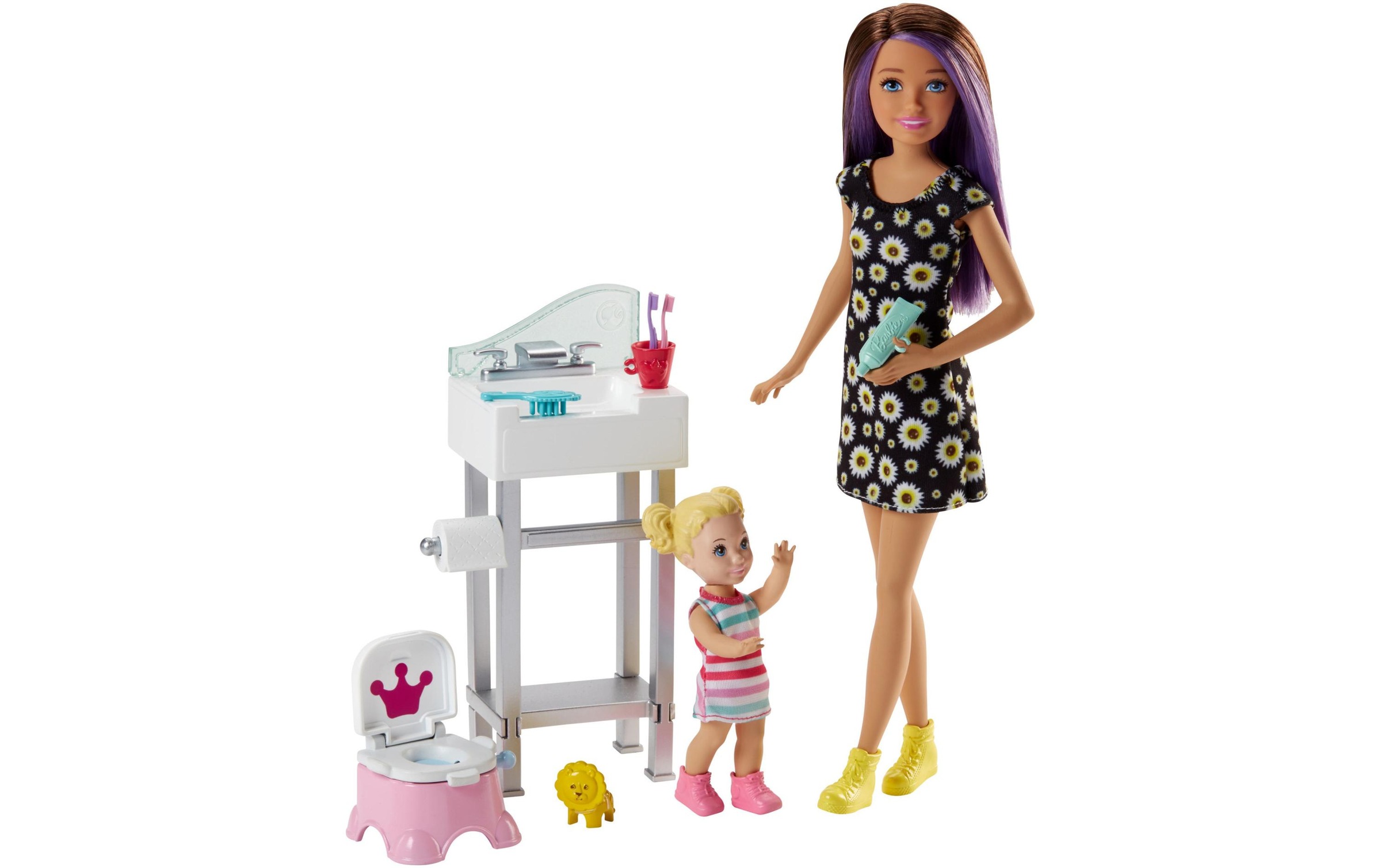 Image of Barbie Spielfigur »Skipper Babysitters mit Töpfchen und Kleinkind« bei Ackermann Versand Schweiz