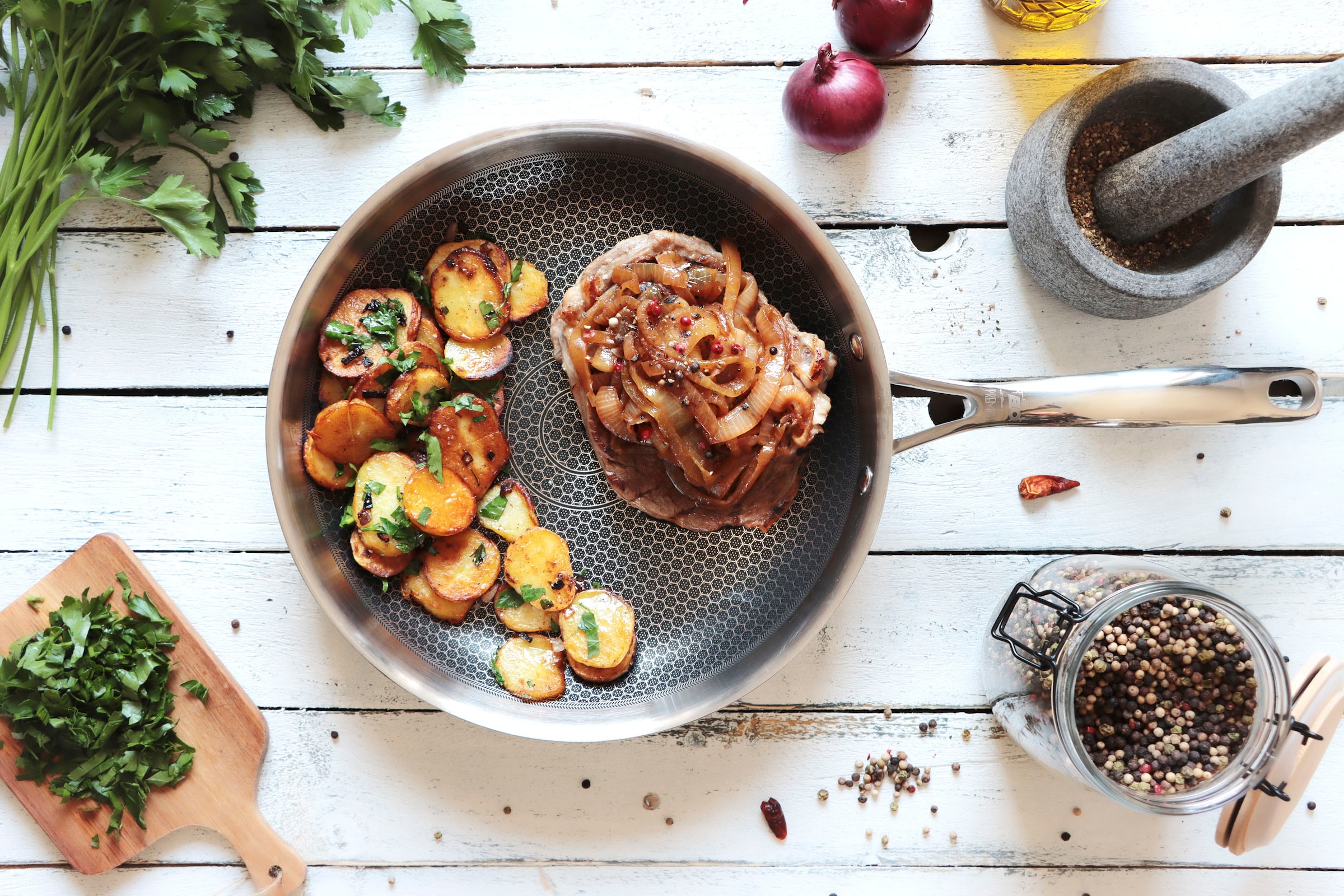 Elo Premium Bratpfanne »Relief Evolution« Edelstahl 18/10 Induktion