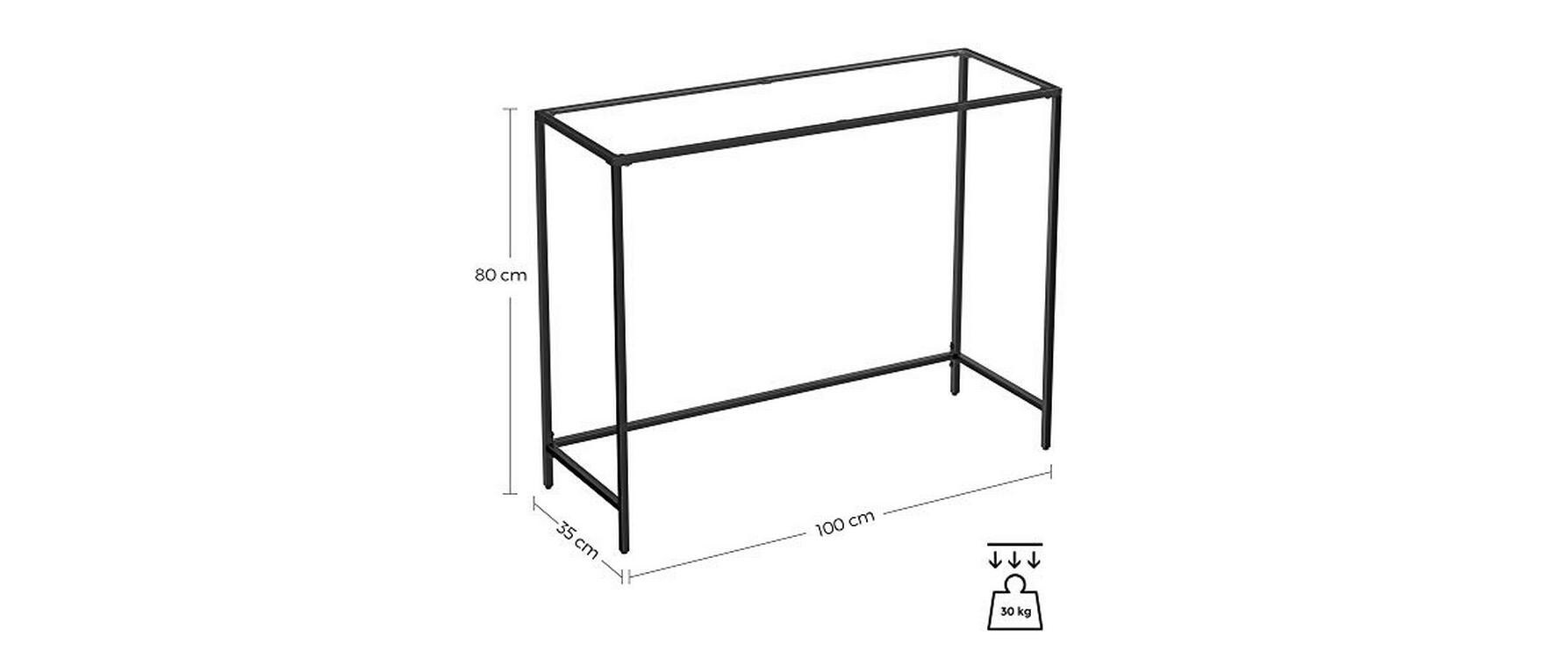 VASAGLE Konsolentisch »100 x 35 x 80 cm«