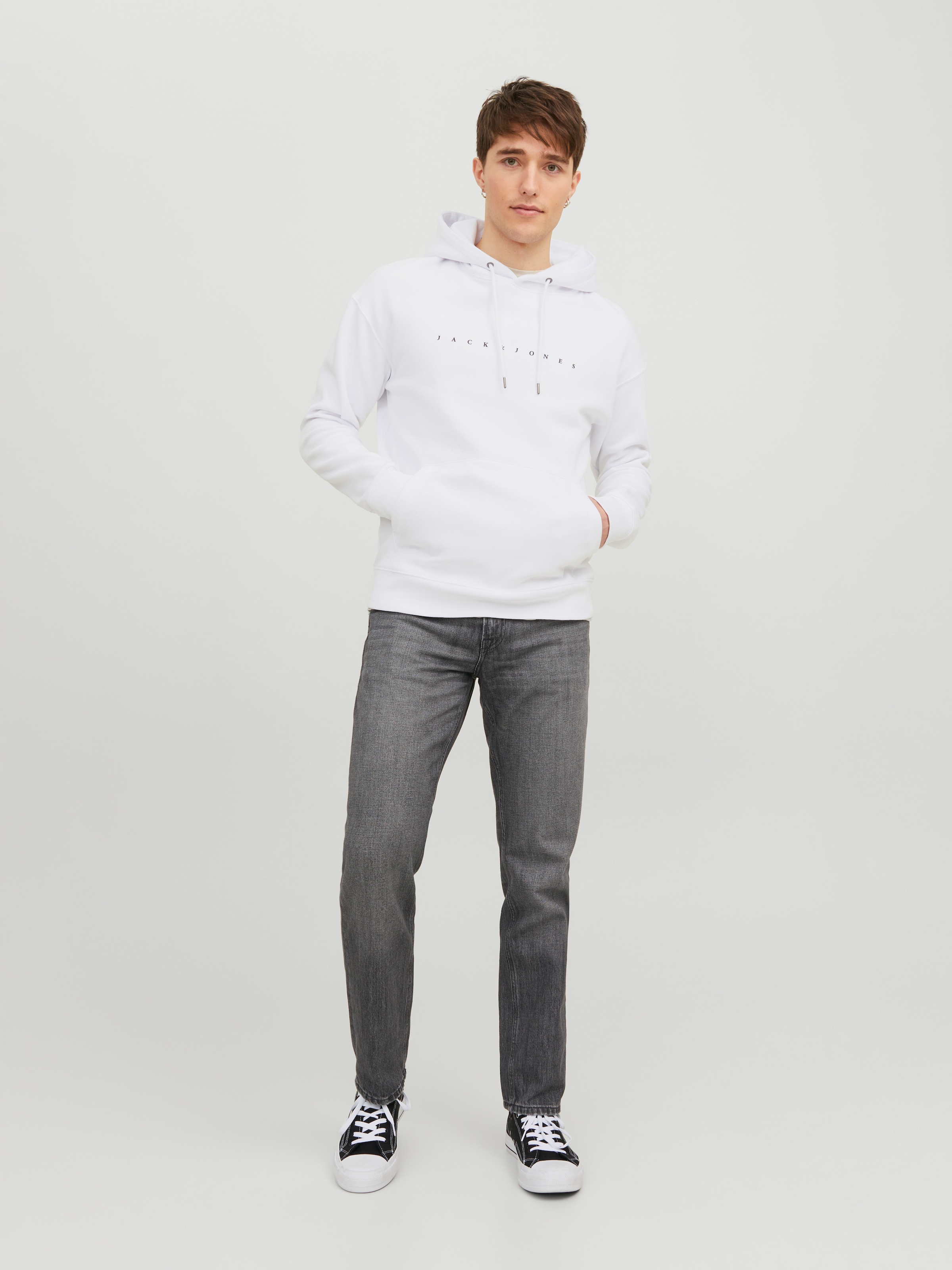 Jack & Jones Sweat à capuche »JJESTAR mit 3D-Print und Kapuze für vielseitige Anlässe«, Baumwollmischung, relaxed fit
