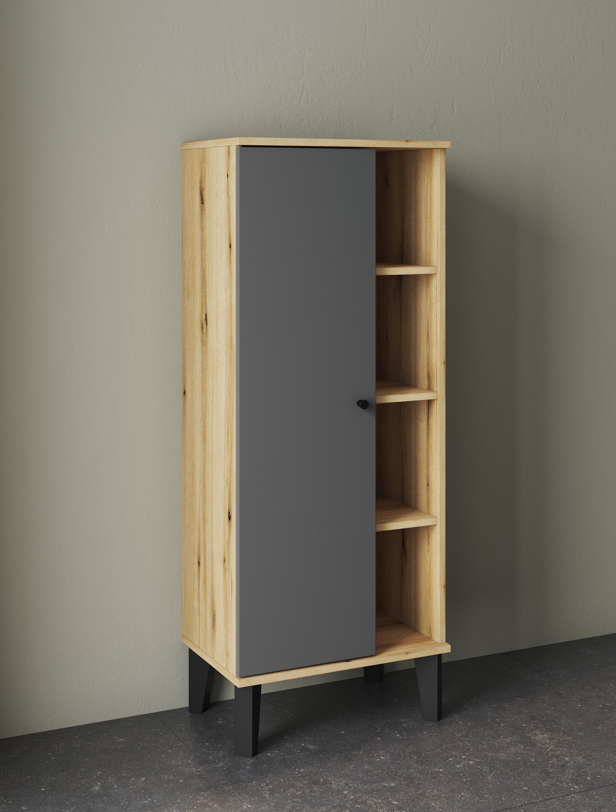 INOSIGN Badmöbel-Set »OSLO, Bad im skandinavischen Design, 5-teiliges Badezimmer« Set, 5 Stk. tlg.