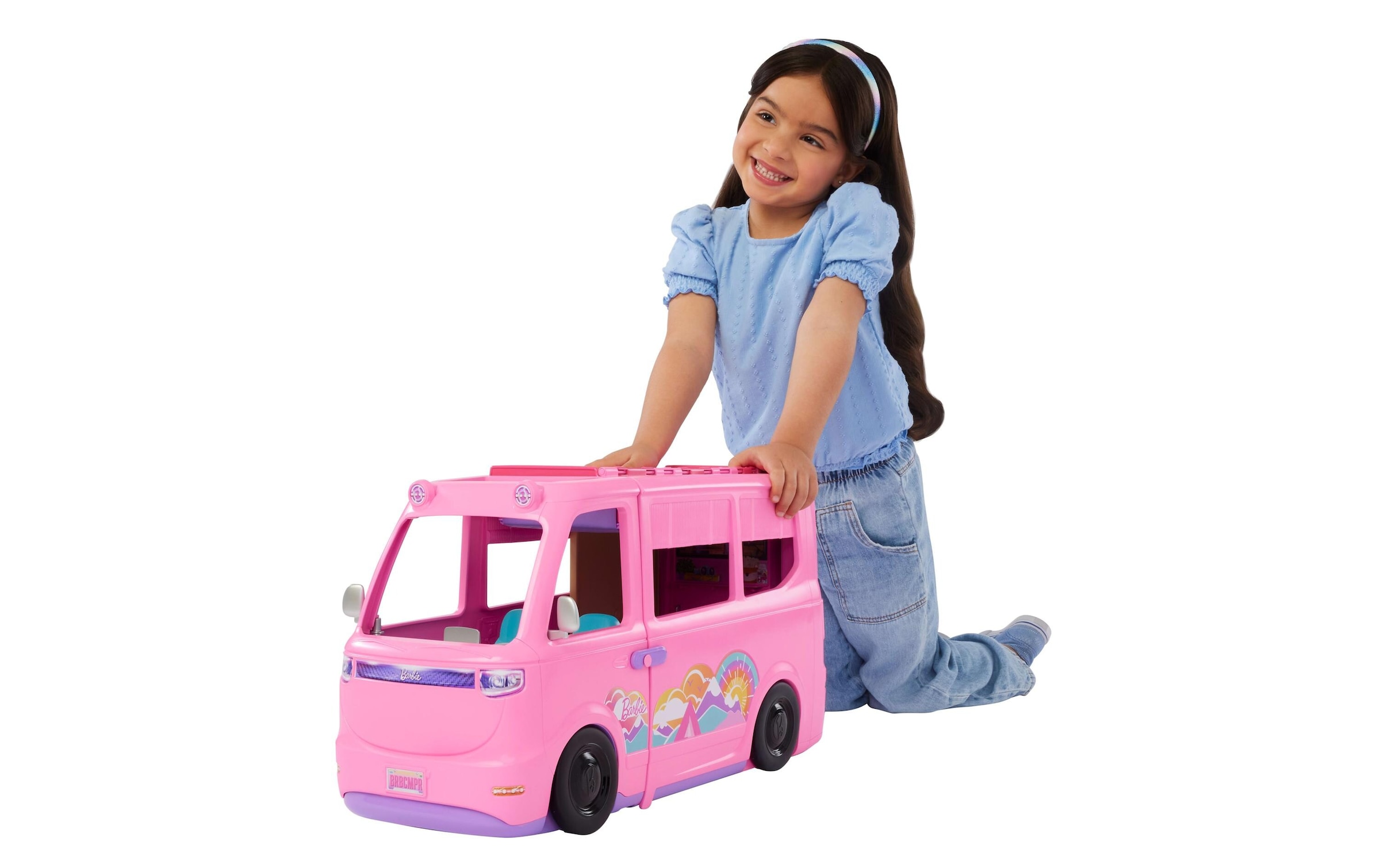 Barbie Spielwelt »Super Abenteuer-Camper Spielset mit Dachzelt«