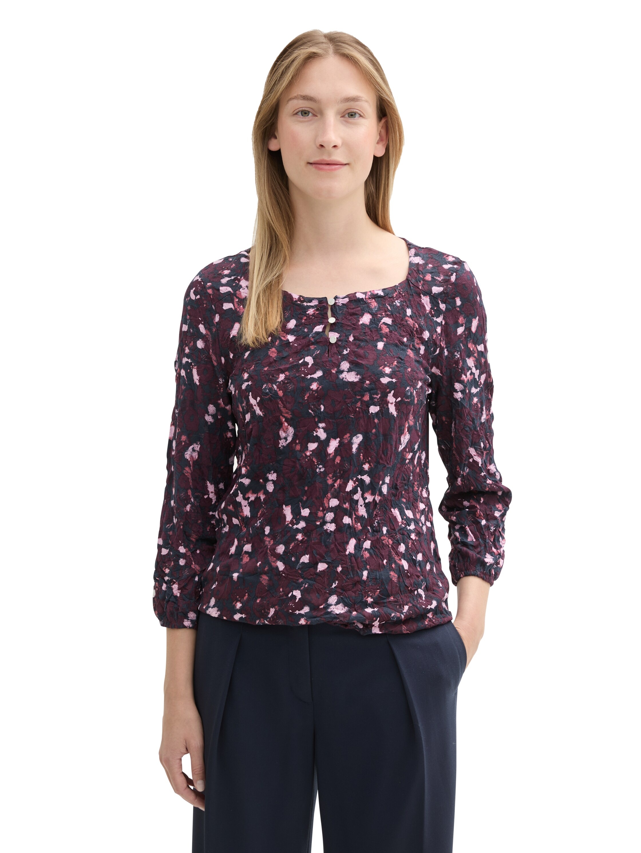 Langarmshirt, mit All-Over Print