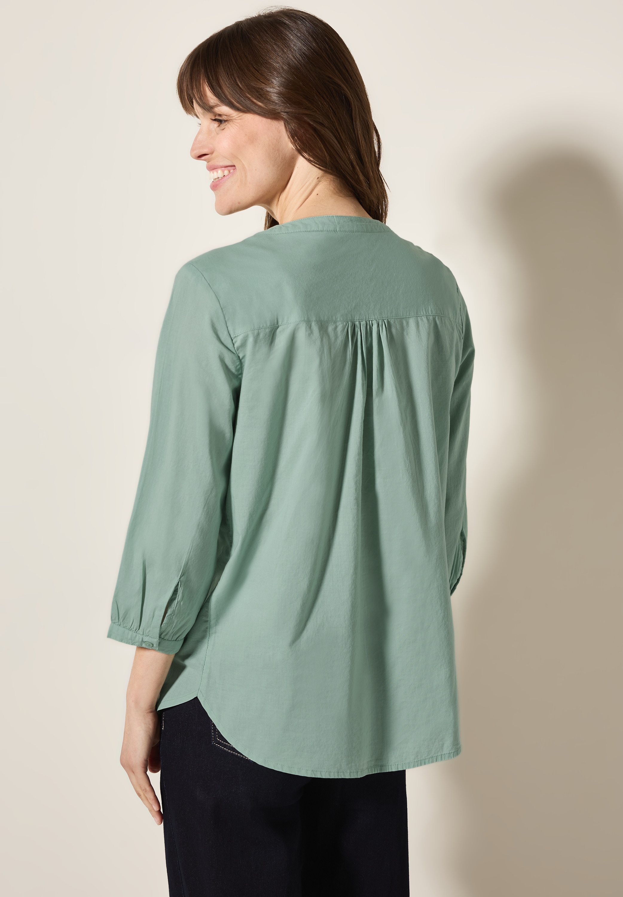 Cecil Klassische Bluse, mit Smock-Detail