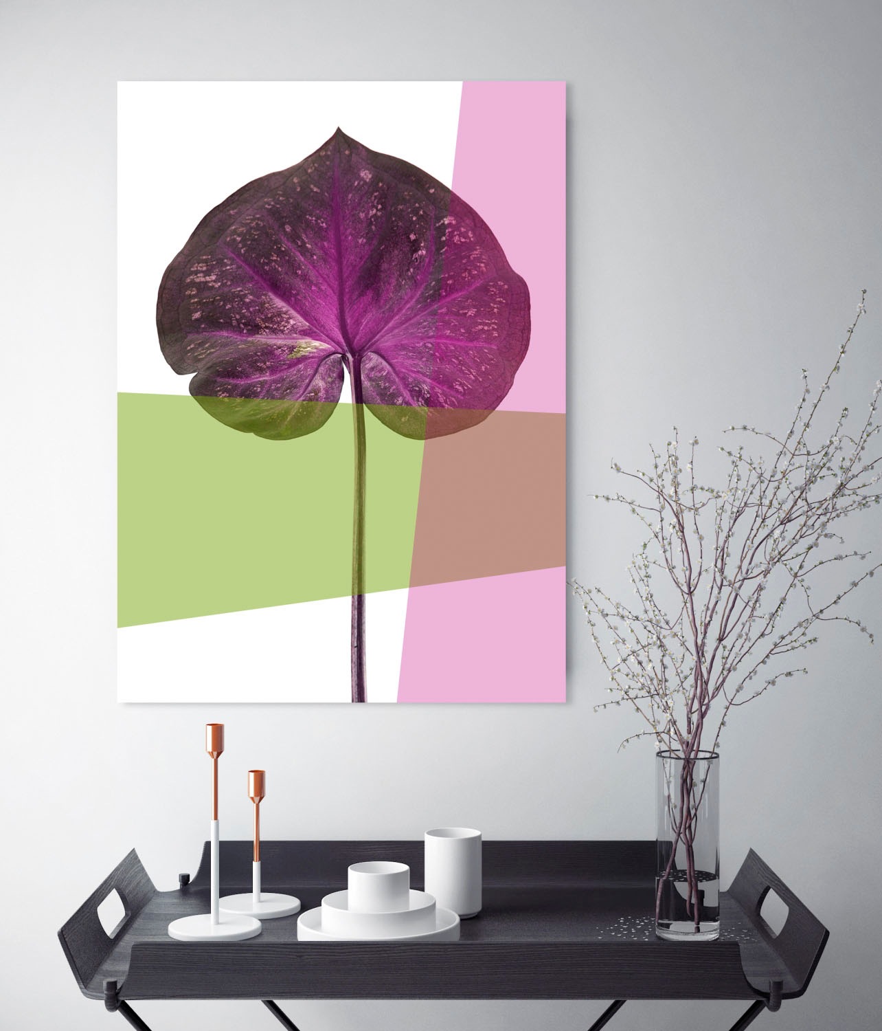 queence Acrylglasbild »Blätter«, Pflanzen-Pflanzenbilder-Kunst-Blätter-Blätterbilder, Fine Art-Print in Galeriequalität