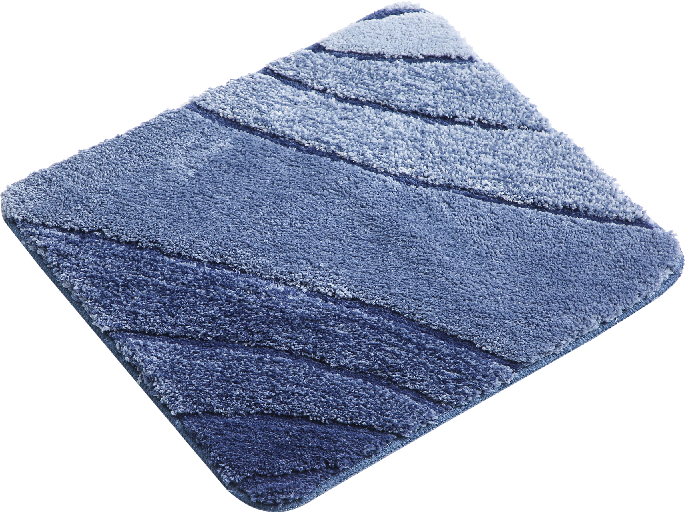 my home Badematte »Josie, Badvorleger, Badezimmer Teppich«, rutschhemmend beschichtet, fussbodenheizungsgeeignet-schnell trocknend-strapazierfähig, Badteppich, Badematten, rechteckig, rund & als 3-tlg. Set erhältlich
