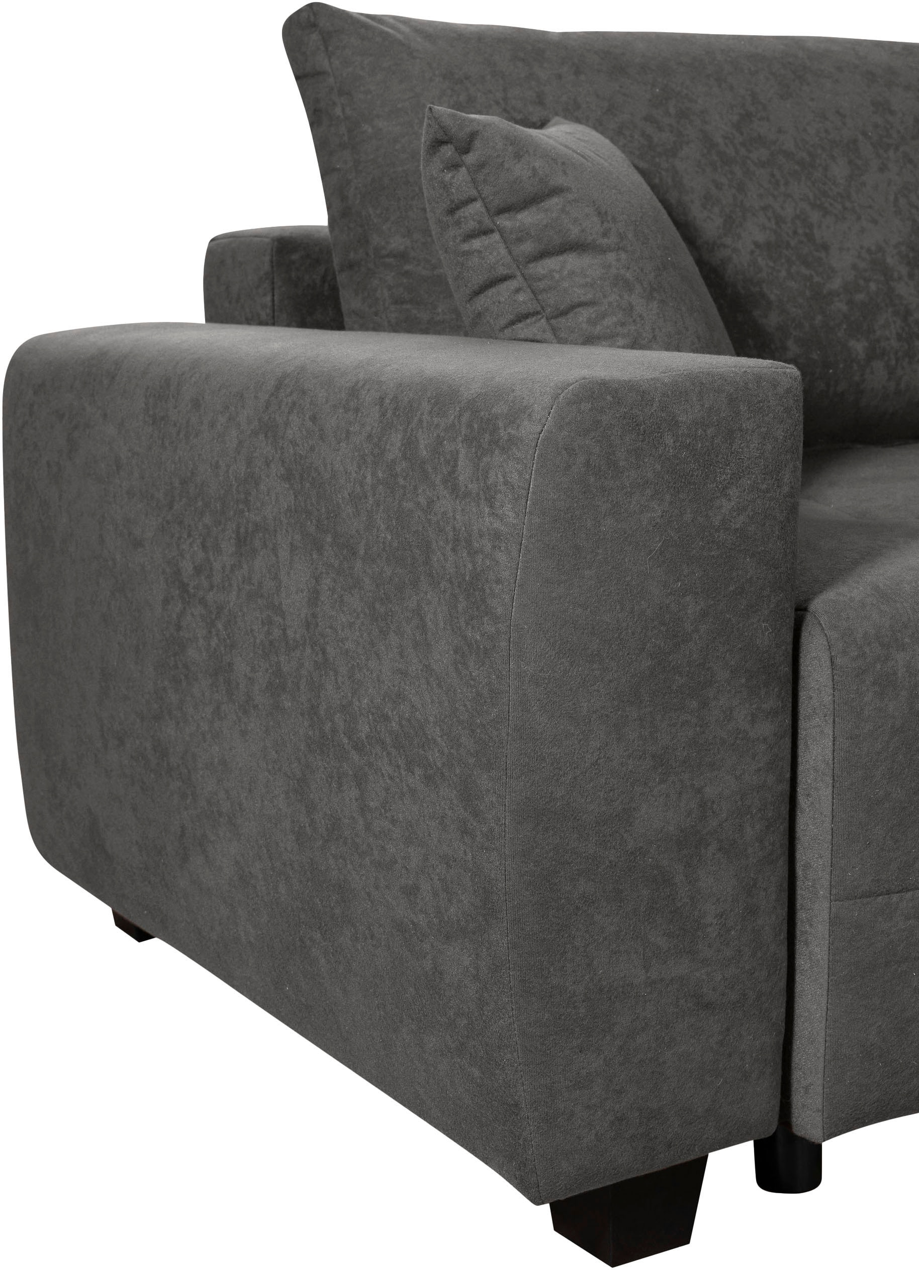 GOODproduct Ecksofa »Bella Couch L-Form, B: 234 cm, Zierkissen inklusive« optional Schlaffunktion & Bettkasten, Wohnkomfort