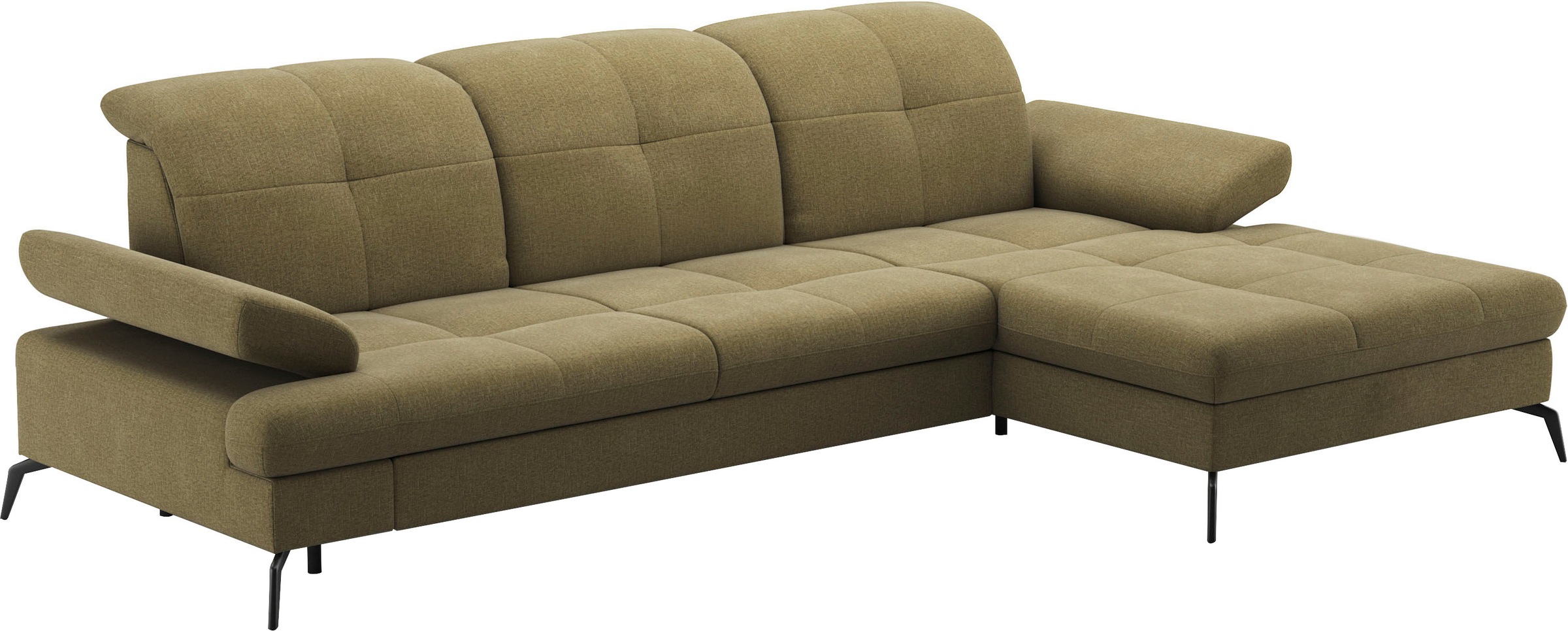 sit&more Ecksofa »Amica, L-Form, inkl. Sitztiefenverstellung & Armteilverstellung«, wahlweise mit Bettfunktion, Bettkasten und Kopfteilverstellung