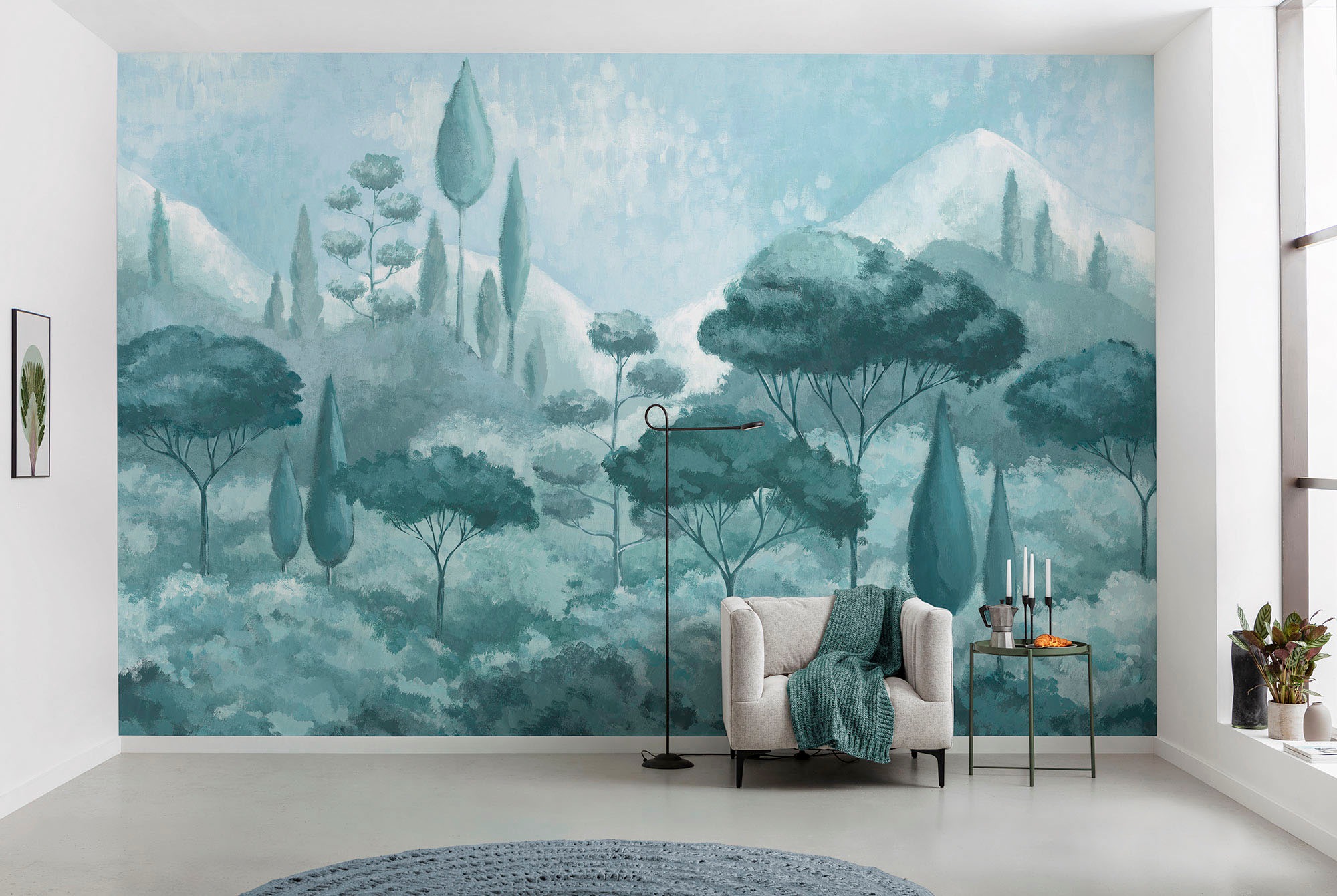 Komar Vliestapete »Digitaldruck Vlies - Soothing Scenery - Grösse 400 x 250 cm«, bedruckt, Wohnzimmer, Schlafzimmer