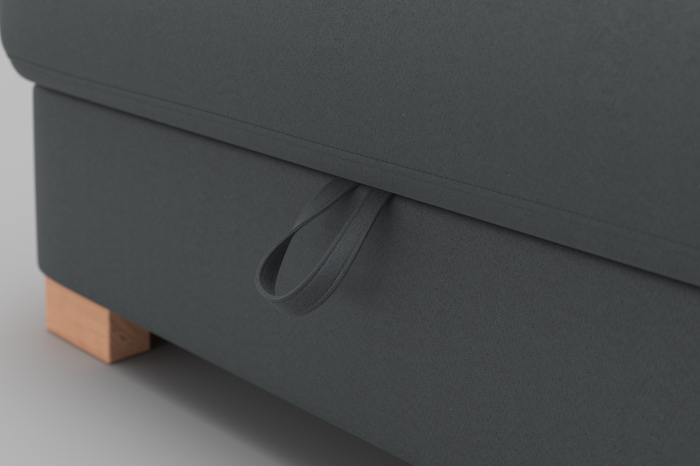 sit&more Ecksofa »Quincy L-Form«, wahlweise mit Bettfunktion und Bettkasten