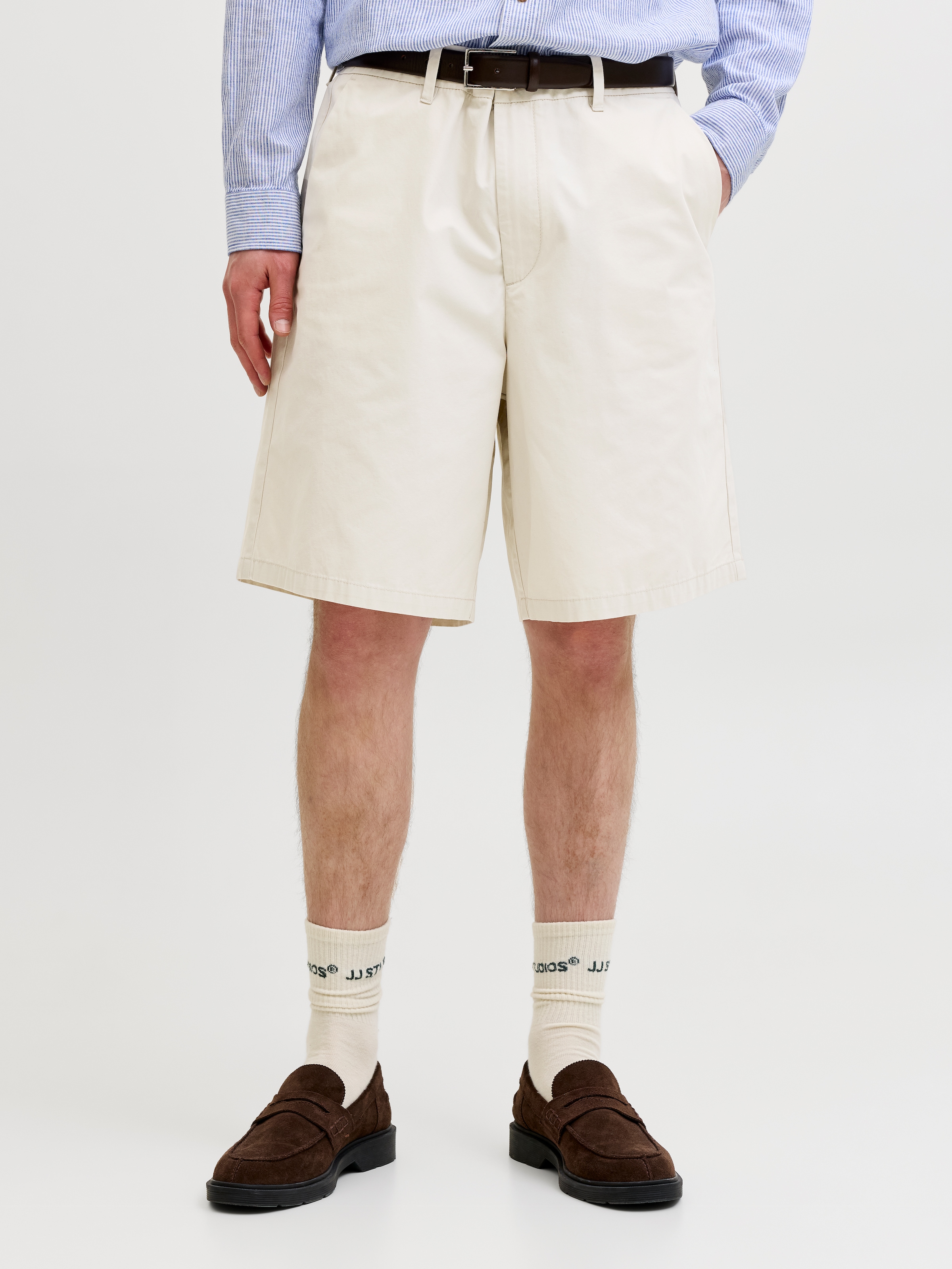 Image of Jack & Jones Chinoshorts "JPSTKARL DREW CHINO SHORTS MID" Baumwolle, locker geschnitten