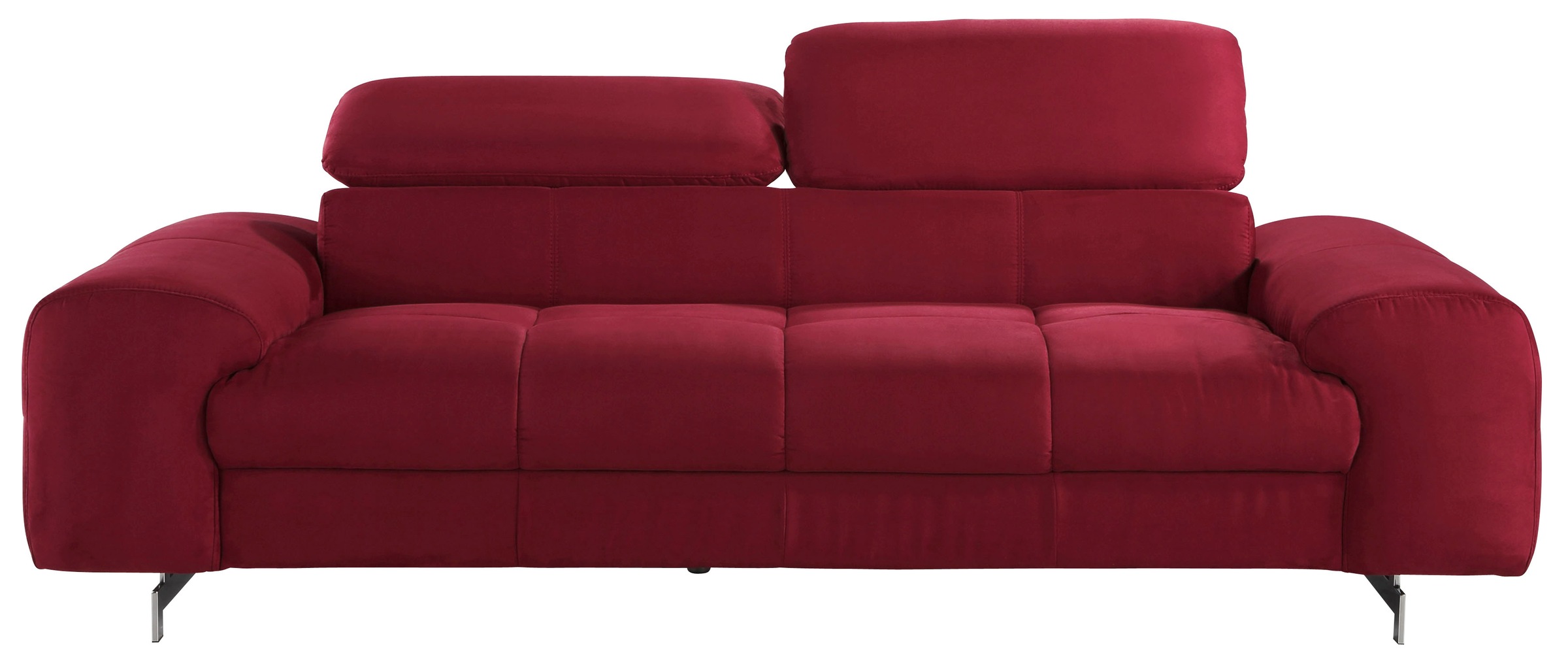 Image of COTTA 3-Sitzer "Chef" Big-Sofa mit Kopfteilverstellung, edle Metallkufen