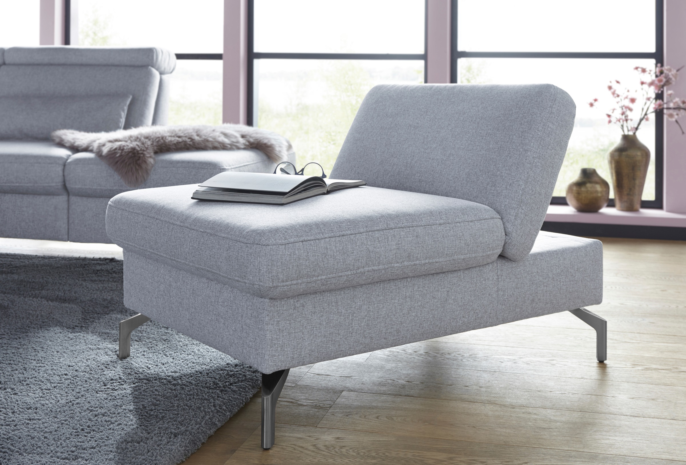 Image of sit&more Hocker, Fusshöhe 15 cm, mit Federkern und Klappfunktion bei Ackermann Versand Schweiz