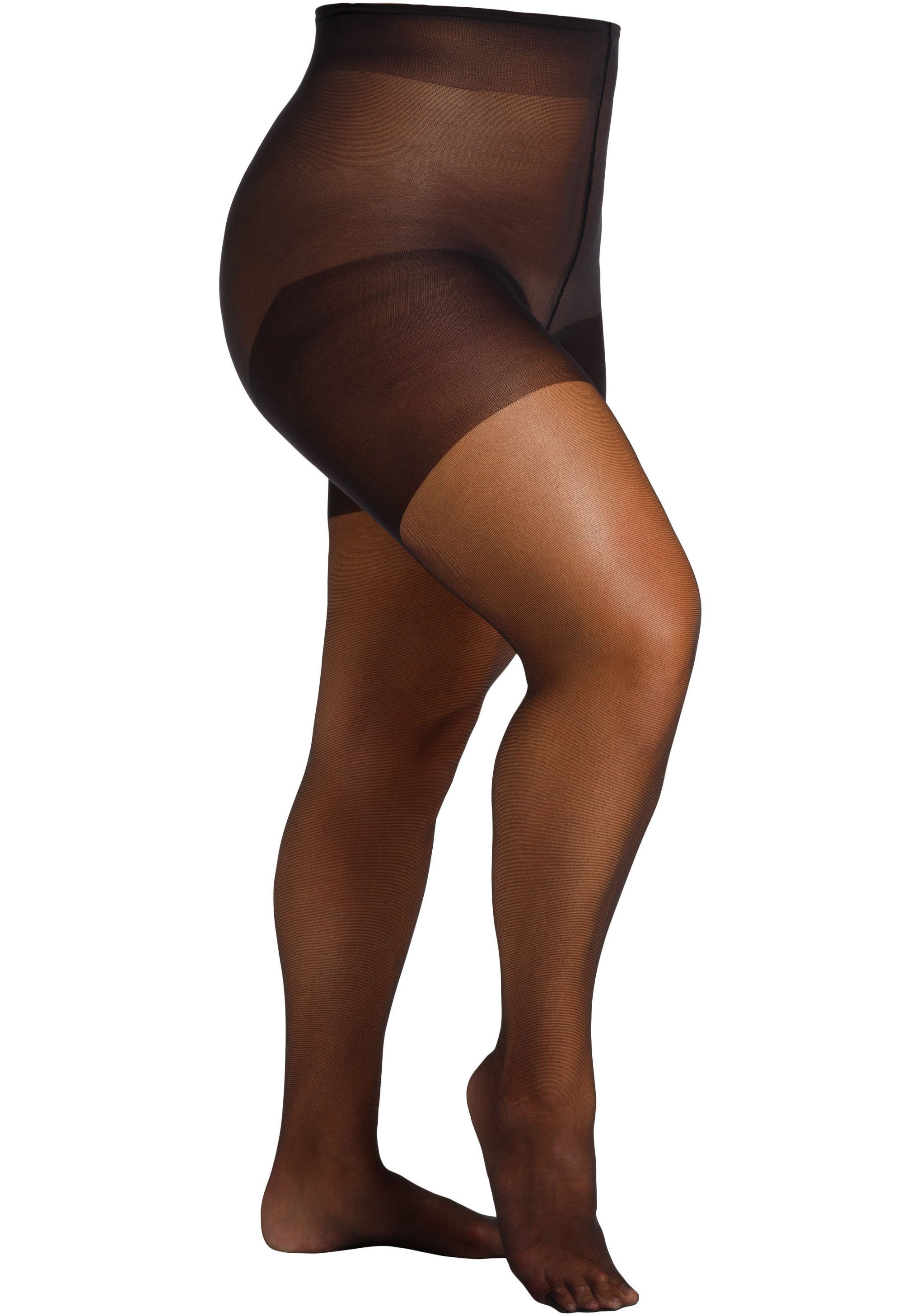 Camano Feinstrumpfhose »fine curvy«, (2er Pack), mit grossen Grössen