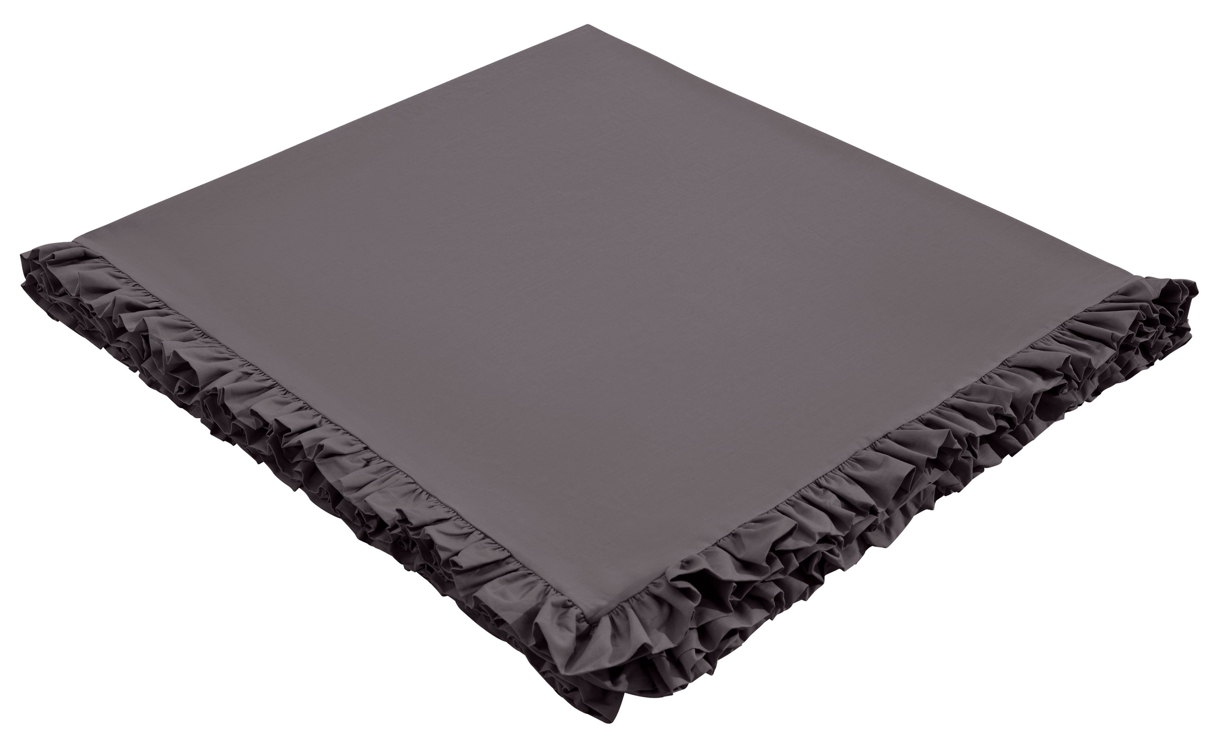 Image of GOODproduct Tagesdecke "Violetta, 1 Stück, leichter Überwurf mit Rüschen, ohne Füllung" mit Volants, 100% Baumwolle, auch als Tischdecke verwendbar