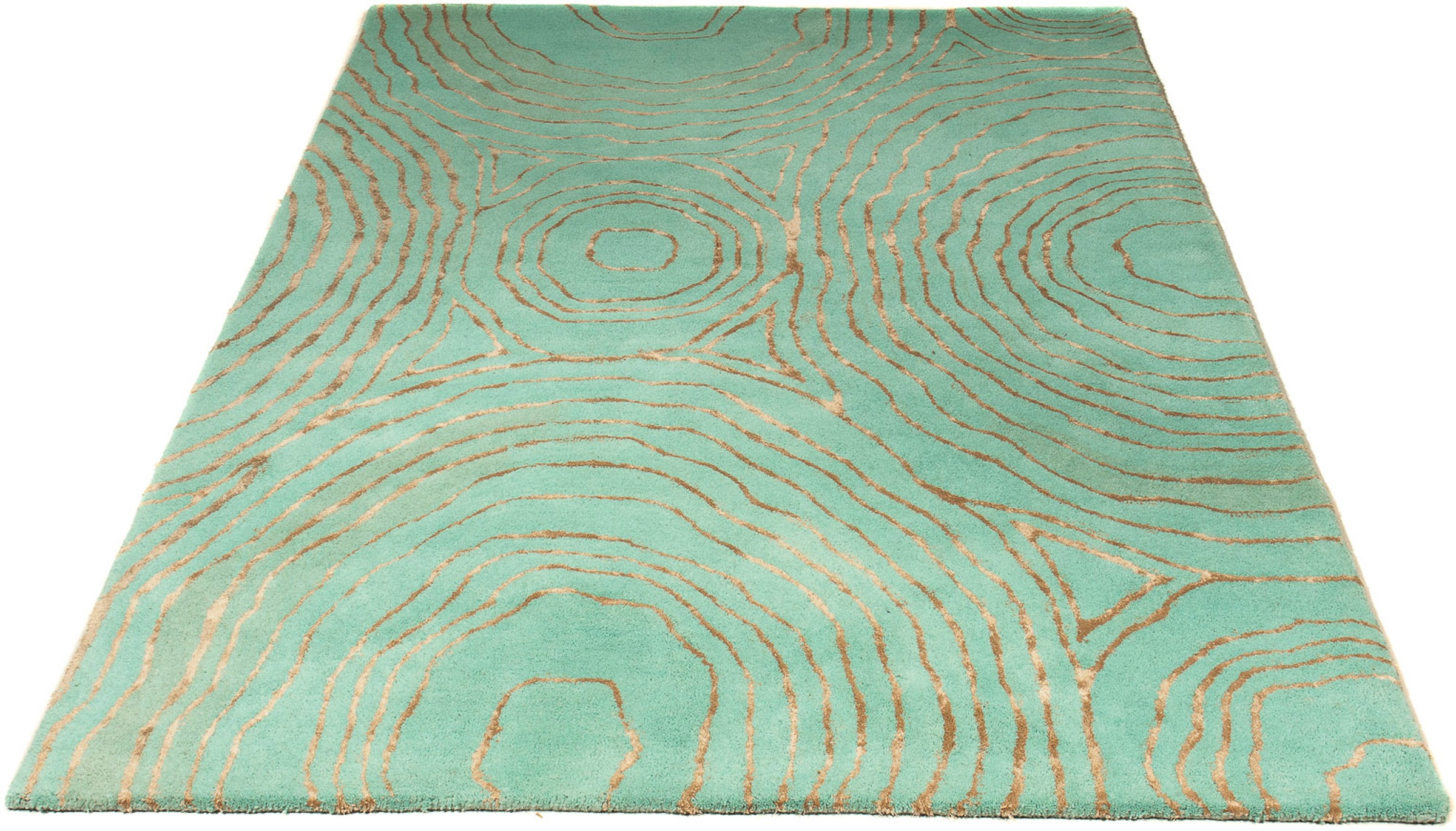 Image of morgenland Designteppich »Designer - 230 x 160 cm - grün«, rechteckig, 8 mm Höhe, Wohnzimmer, Einzelstück bei Ackermann Versand Schweiz