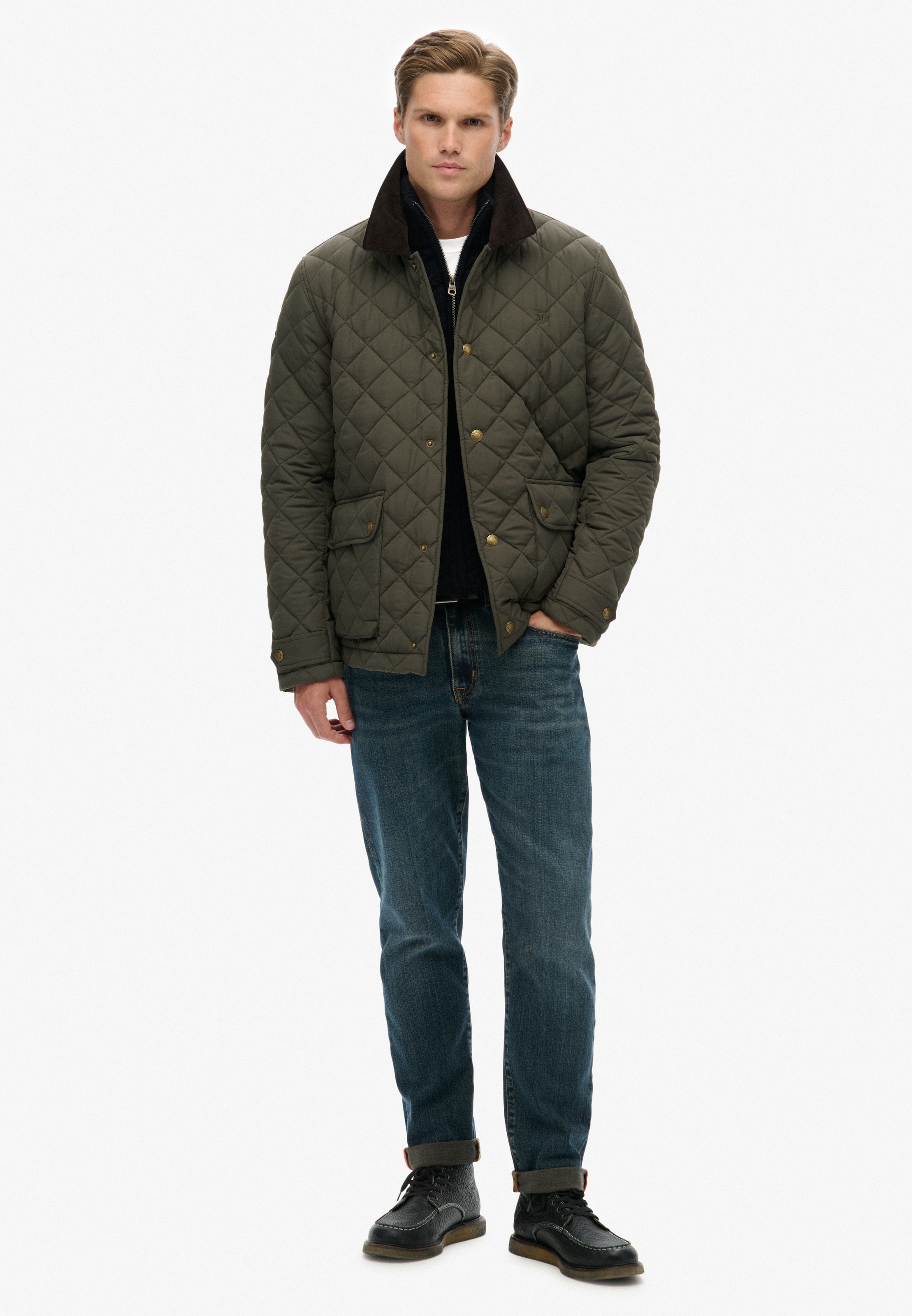 Superdry Veste matelassée »QUILTED ESTATE COACH JACKET« fibre synthétique, coupe régulière