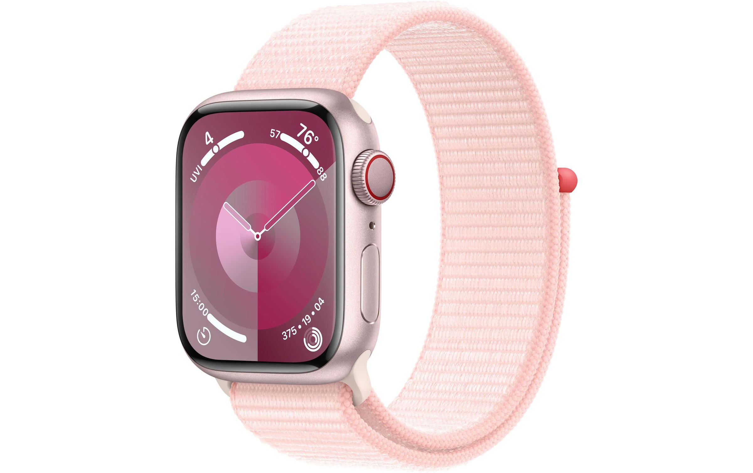 Apple Smartwatch »Series 9, GPS, Aluminium-Gehäuse mit Sport Loop Armband«, (Watch OS 10)