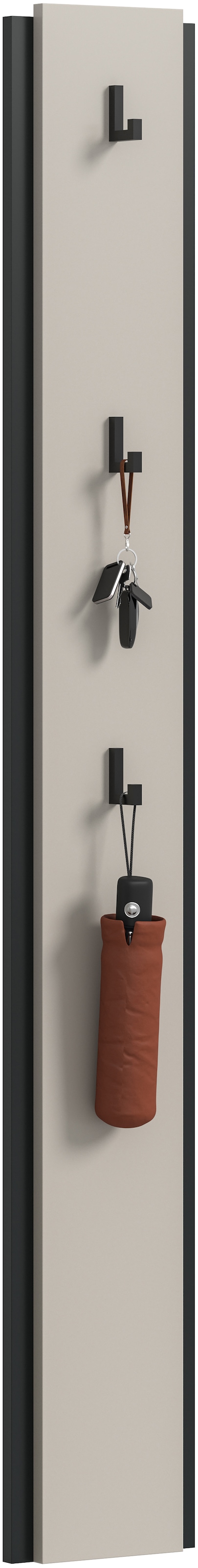 Image of Home affaire Hakenleiste "RAK, Höhe 150 cm, inklusve 3 Garderobenhaken" Flurgarderobe, Paneel, Wandgarderobe, Wandpaneel, Garderobe