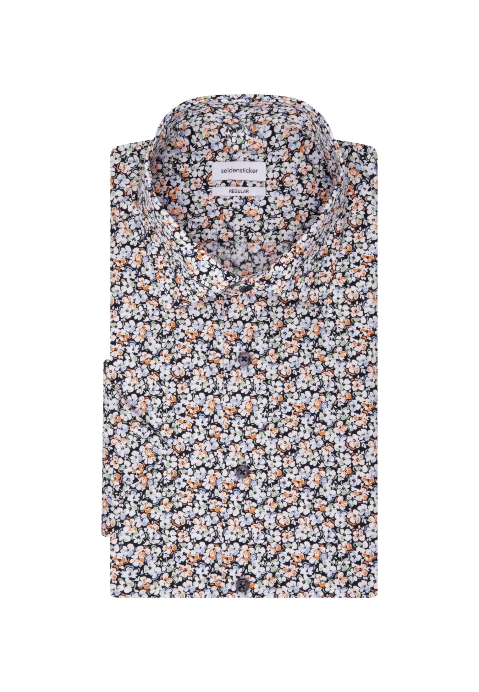seidensticker Businesshemd »Regular«, Regular Kurzarm Kentkragen Floral