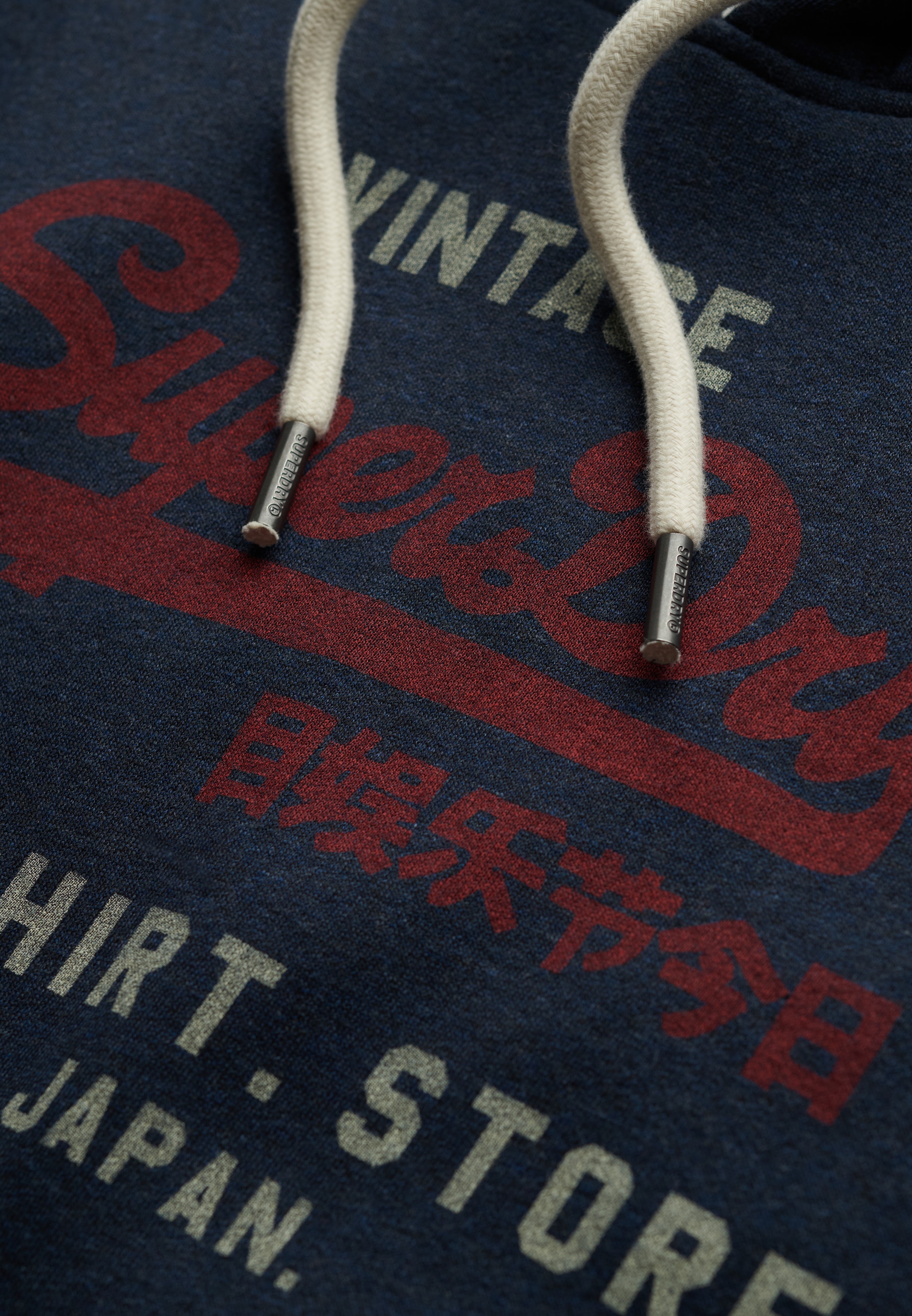Superdry Sweat à capuche »SD-VL HERITAGE RELAXED HOOD«, aus Baumwollmischung, Relaxed Fit, mit Rippbündchen am Rumpfabschluss
