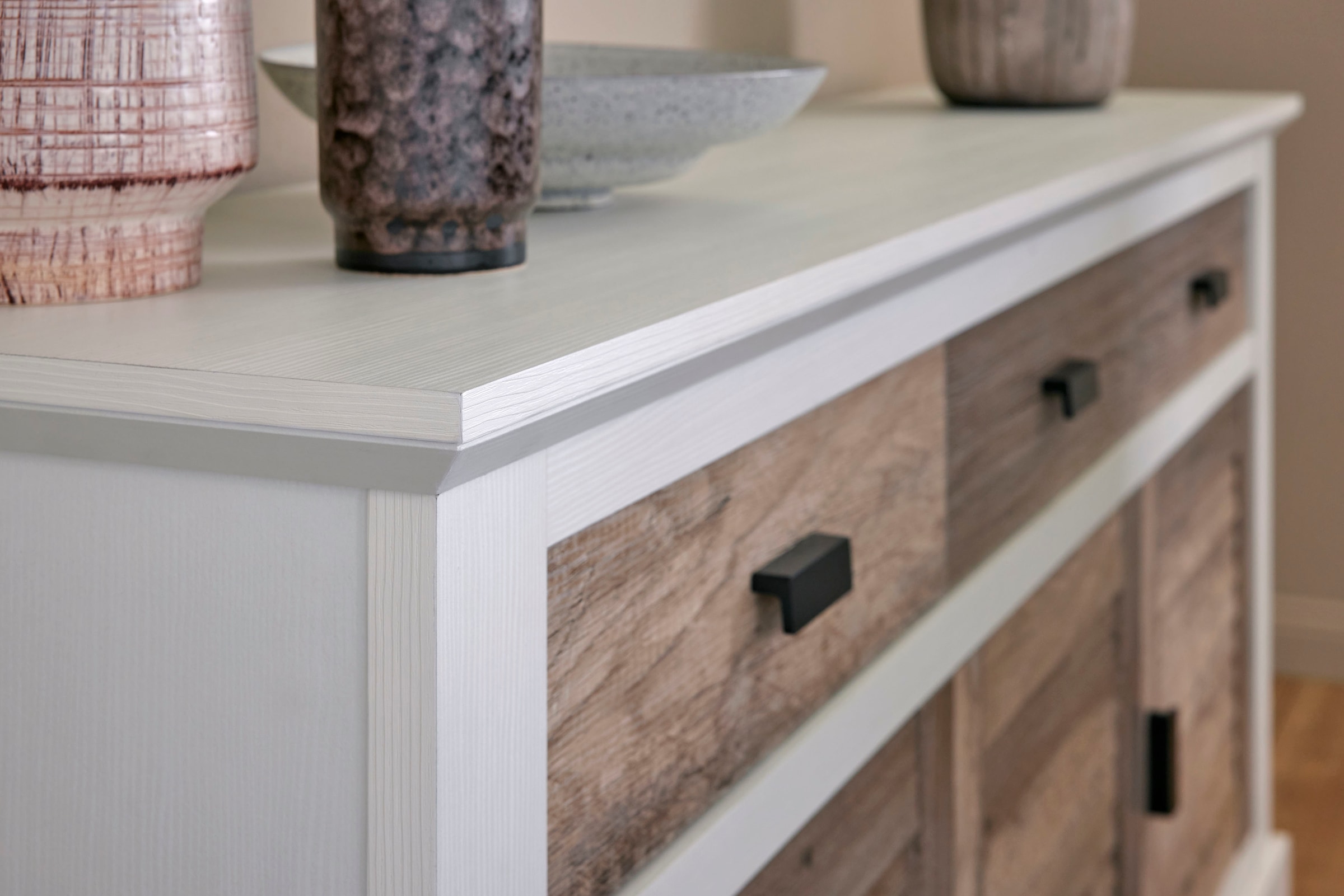 Jahnke Sideboard »HAMPTON SB 160« 1 Stk. tlg. Sideboard, Landhausstil, 3 Schubladen und 3 Türen, Breite ca. 160 cm