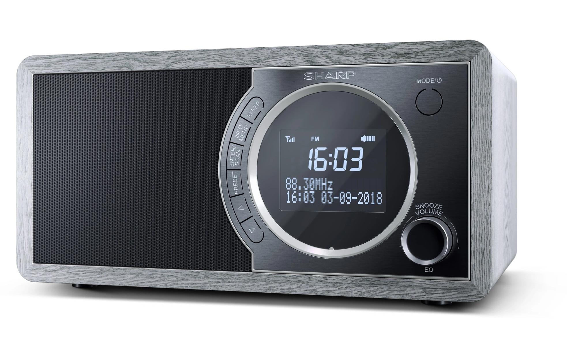 Sharp Digitalradio (DAB+) »DR-450 Grau«, (Bluetooth Digitalradio (DAB+)-FM-Tuner)