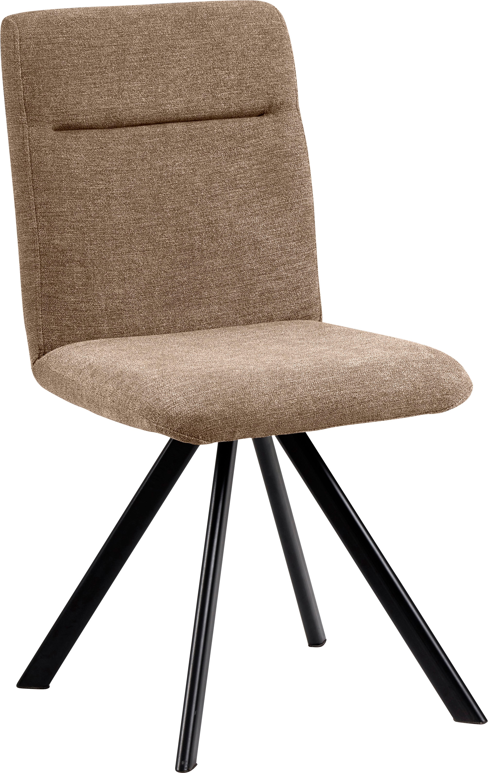 massivline&more Chaise à 4 pieds »Martina 200« () structure en métal noir, lot de 2